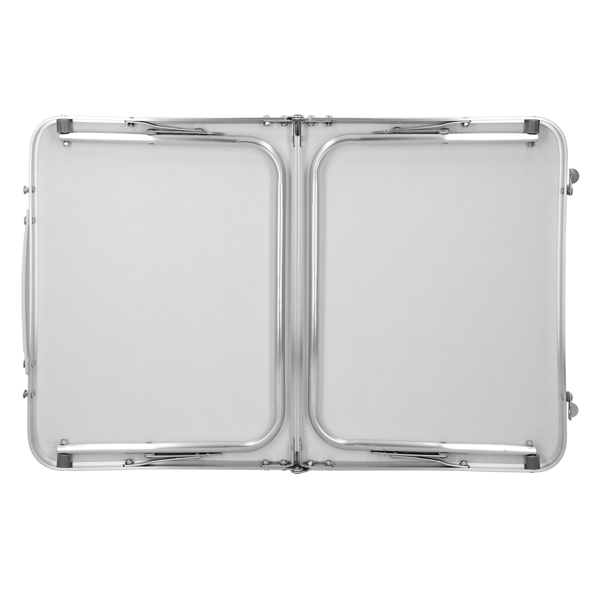 AKTIVE Tavolo da spiaggia pieghevole, Tavolo da spiaggia basso, 60x40x25 cm, colore crema, struttura in metallo, piano in legno, piccolo tavolo da campeggio pieghevole, blocco di sicurezza, Campeggio