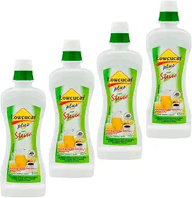 Kit 4 Adoçante Dietético Com Stevia Plus Lowçucar 65ml