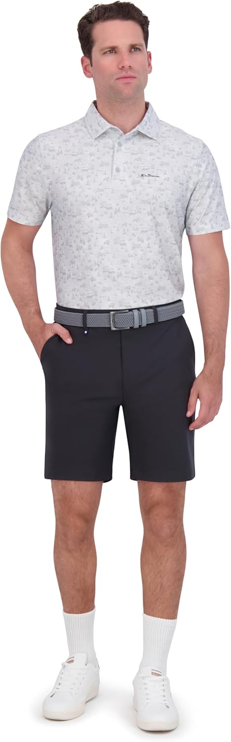 Ben Sherman Mens Performance Golf Shirts– Stretch, Extra Soft Fabric, Moisture-Wicking, Odor Resistant - Image 2