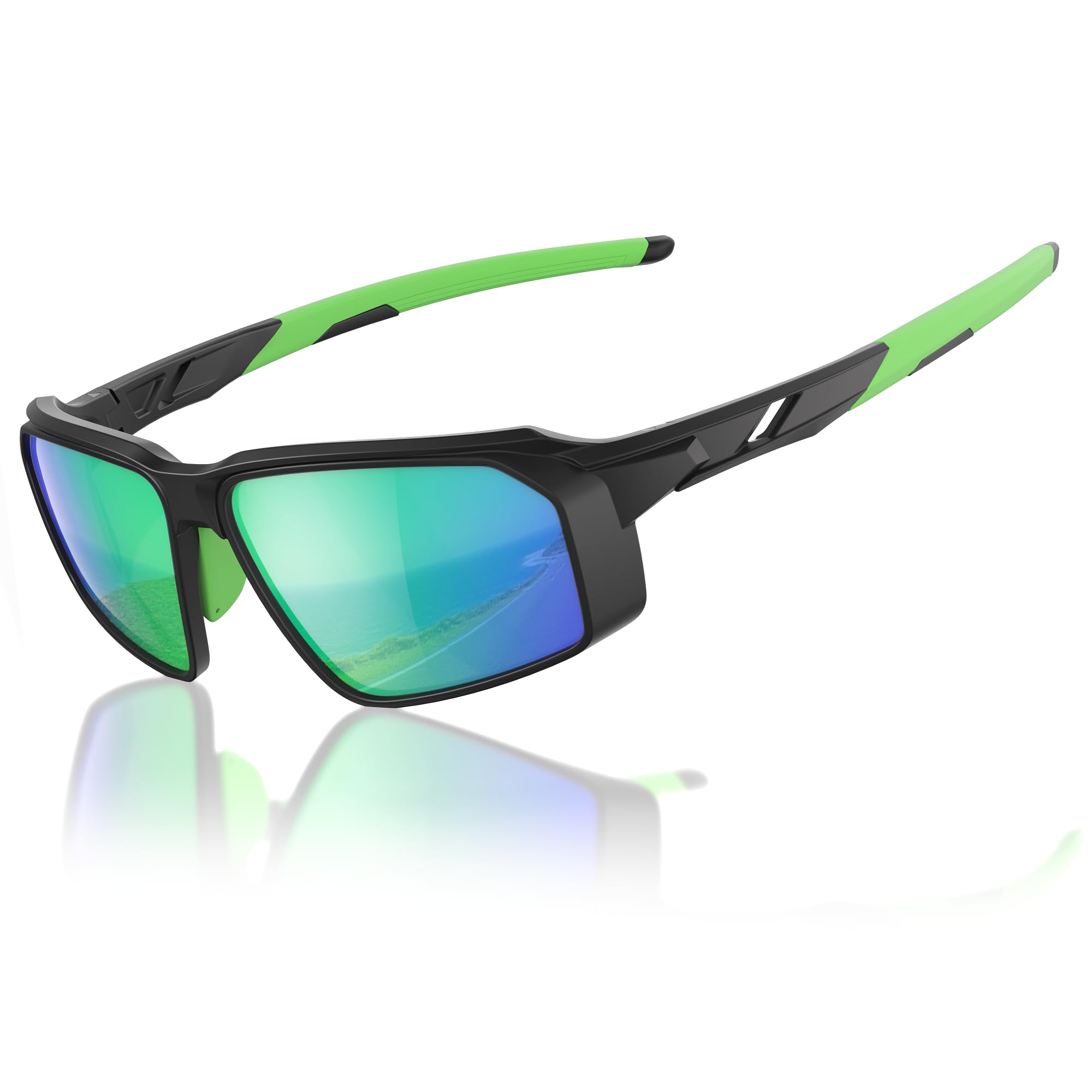 gesruny ㅤ Polarisierte Sport-Sonnenbrille Herren Damen – Fah