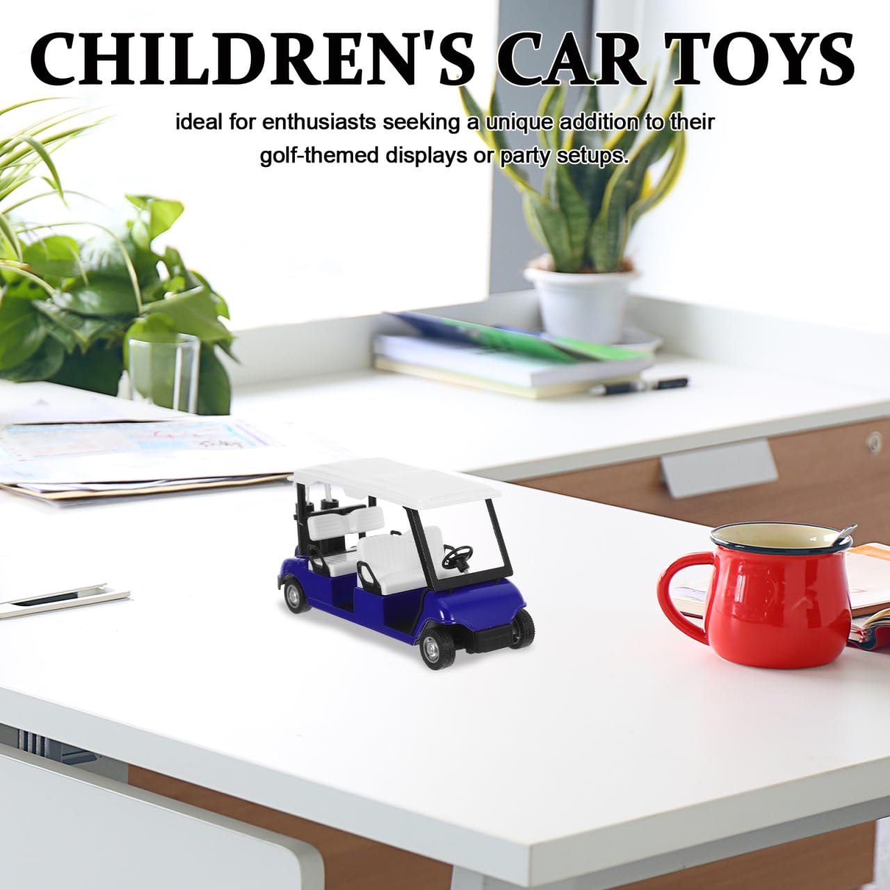 Vaguelly Miniature Diecast Golf Cart Model with Pullback Action - Image 4
