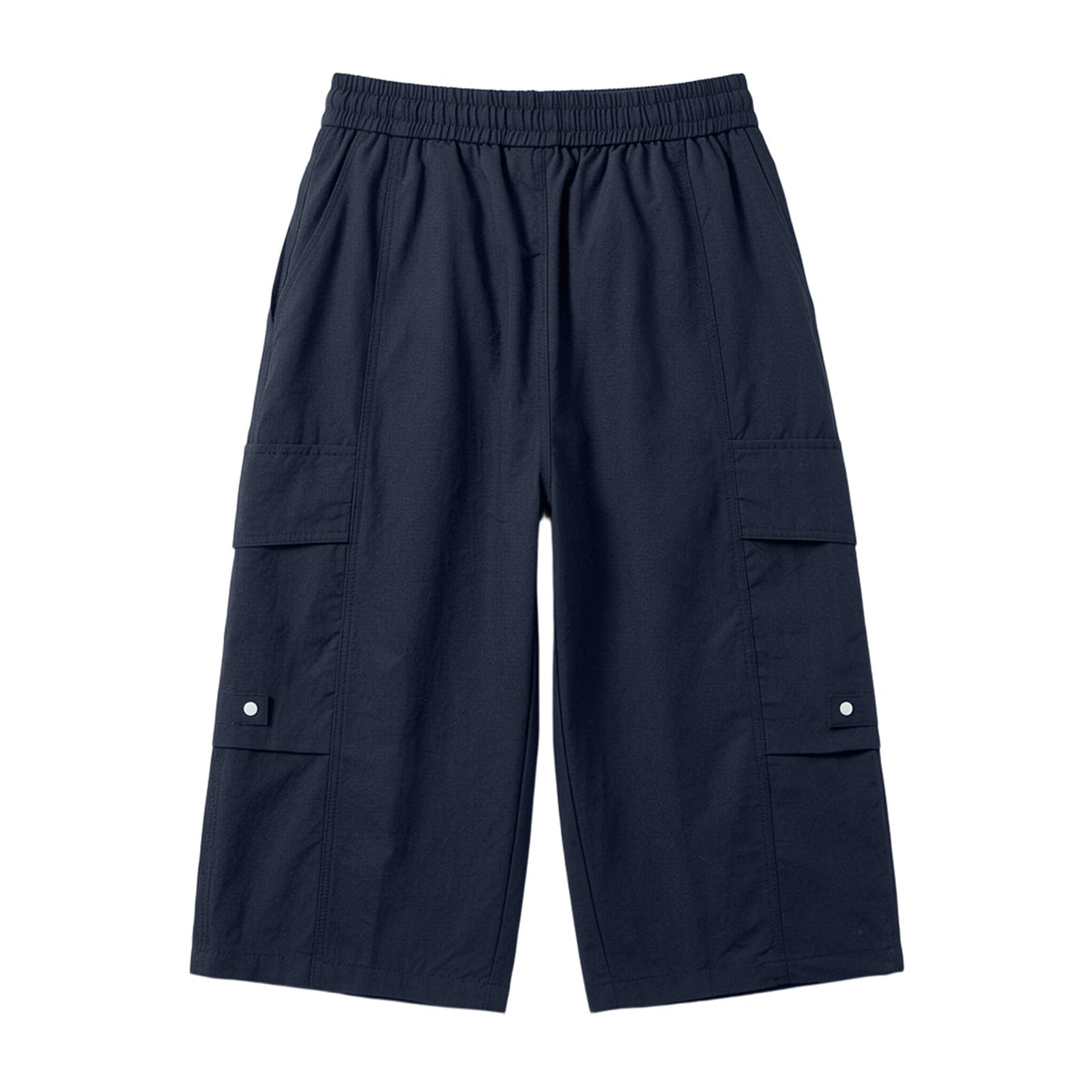 Pantalon 3/4 en lin pour homme - Pantalon court d'été décontracté - Short en lin 7/8 - Pantalon Capri léger - Pantalon d'été - Pantalon de jogging - Pantalon de travail - Bermuda cargo avec