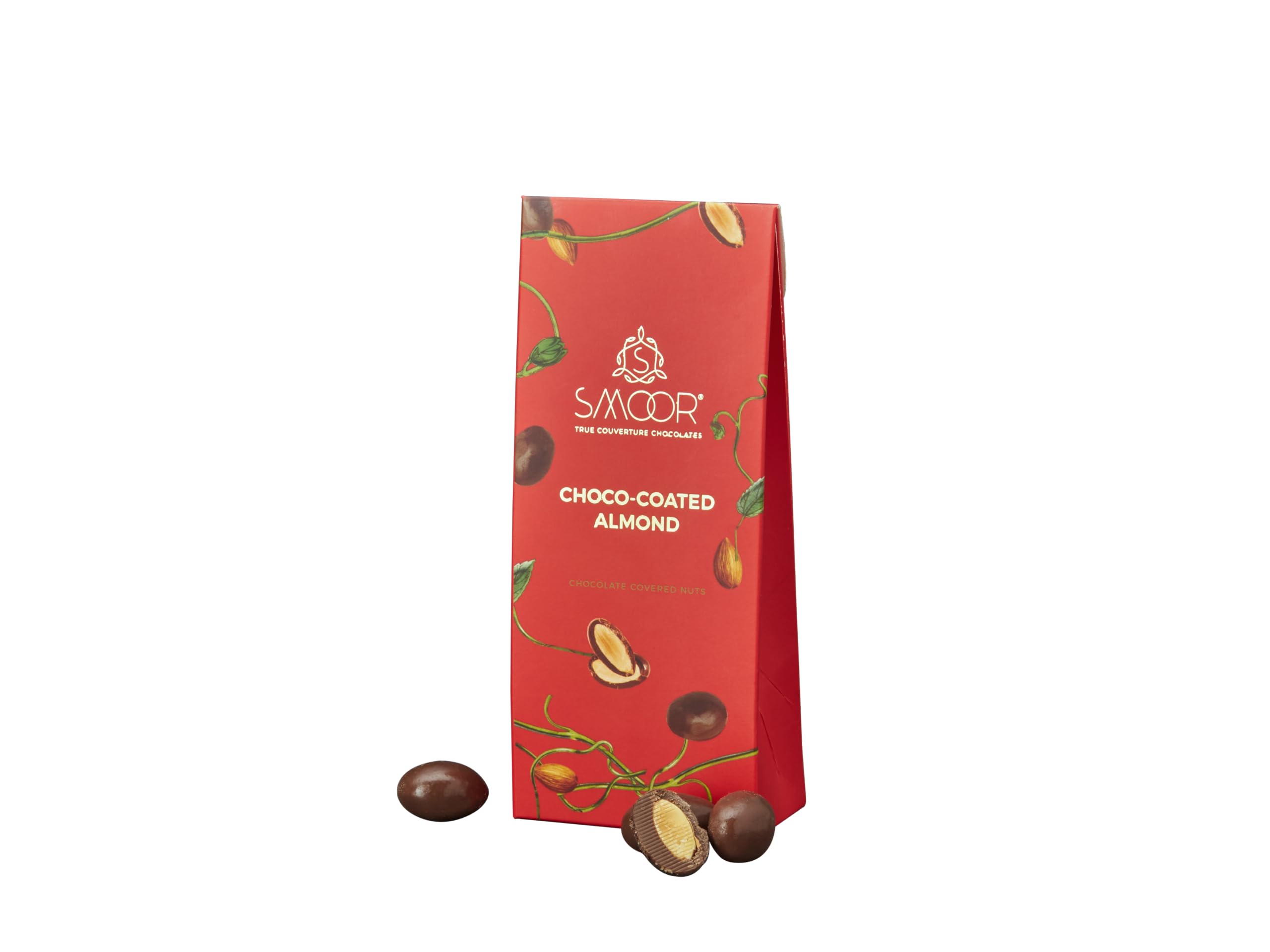 SMOOR Premium Choco Coated Almonds | Creamy Chocolate Covered Roasted Nuts | Tasty & Crunchy | Perfect for Snacking,Birthday,Anniversary, Gifting |100 gm (pack of 2)