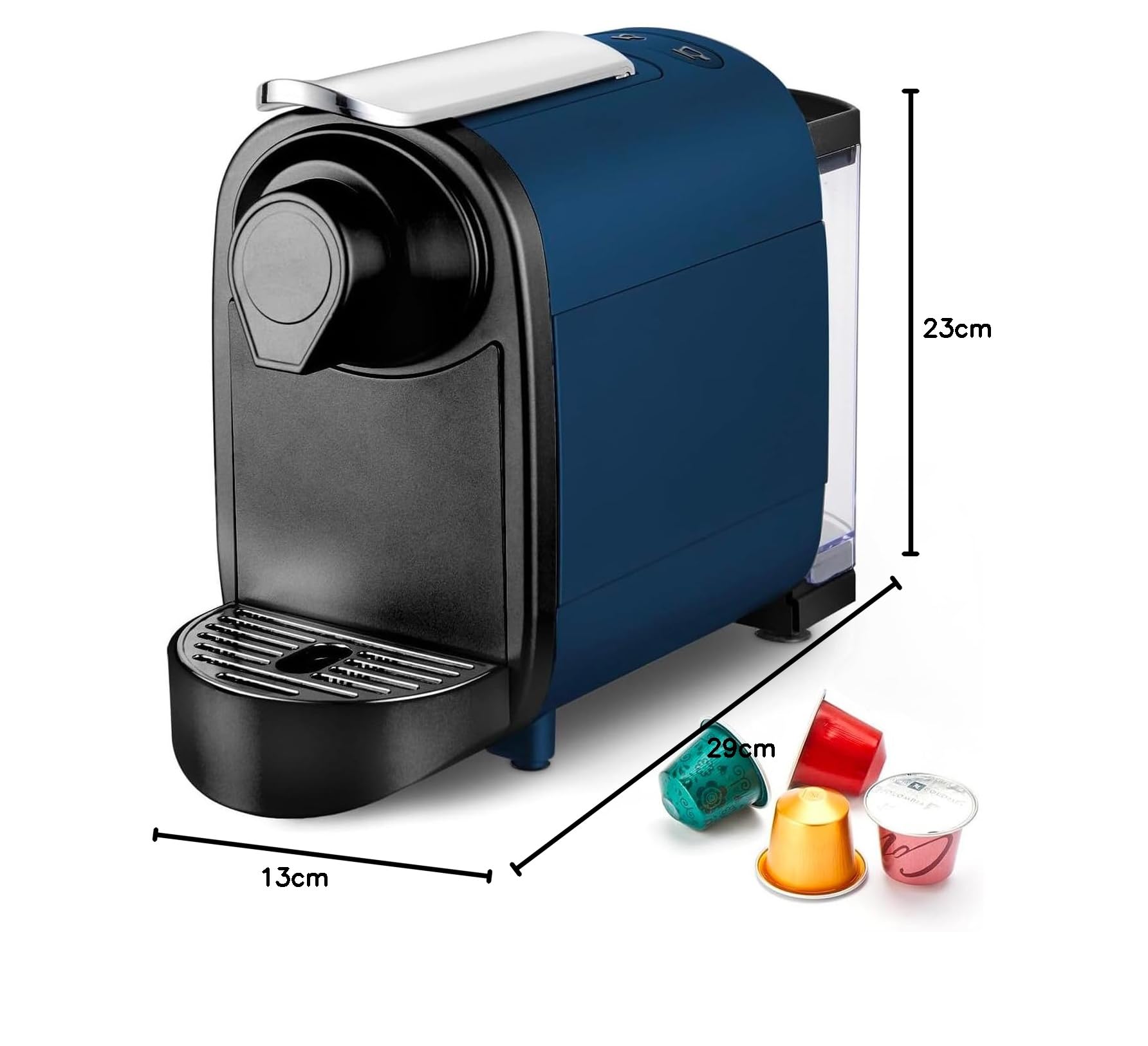 Avilia Macchina Caffè per Capsule 1400W, Pressione 19 Bar, Capacità 700ML, Funzione Spegnimento Automatico, Scaldatazze Integrato