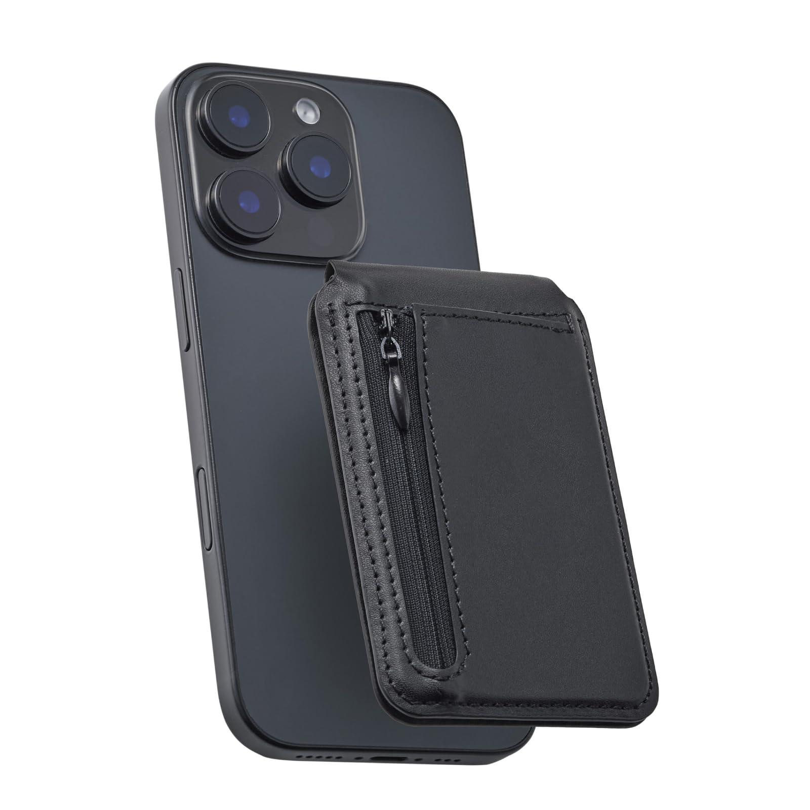 Elecom AMS-MAGCWSBK Smartphone Card Wallet Stand, MAGKEEP 2 Card Storage, Magnetic Resistant Sheet, Coin Storage, Pocket Included, Can Be Placed Vertically and Horizontally, Stand Function-image-6