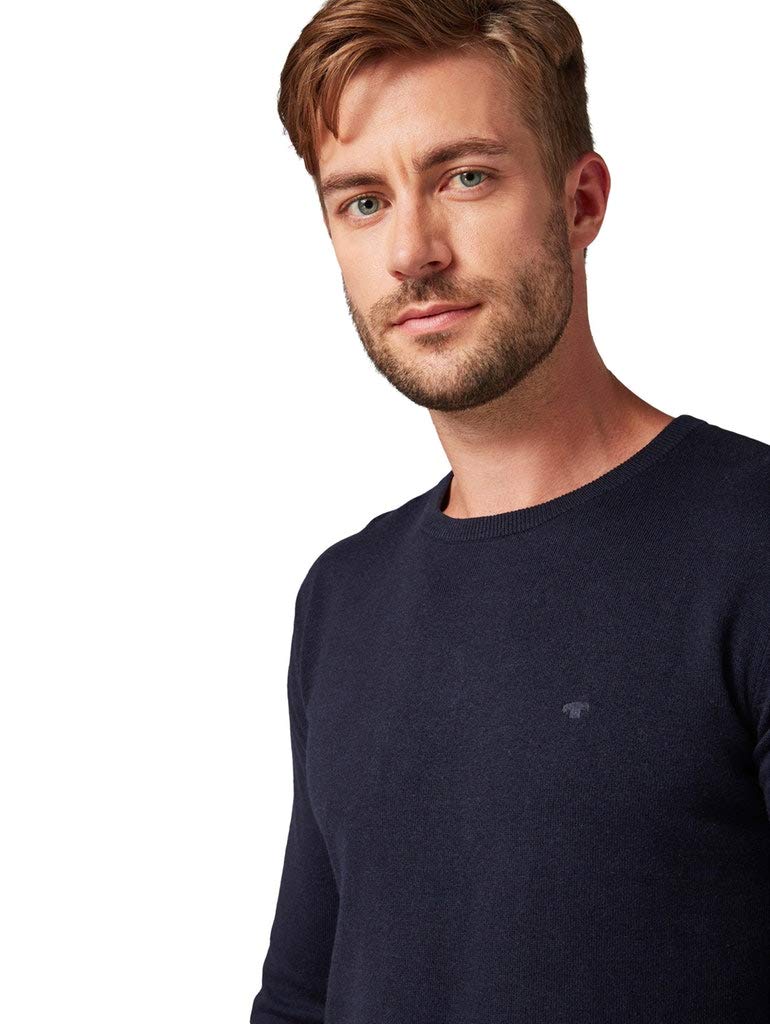 TOM TAILOR Herren Strickpullover mit Crewneck