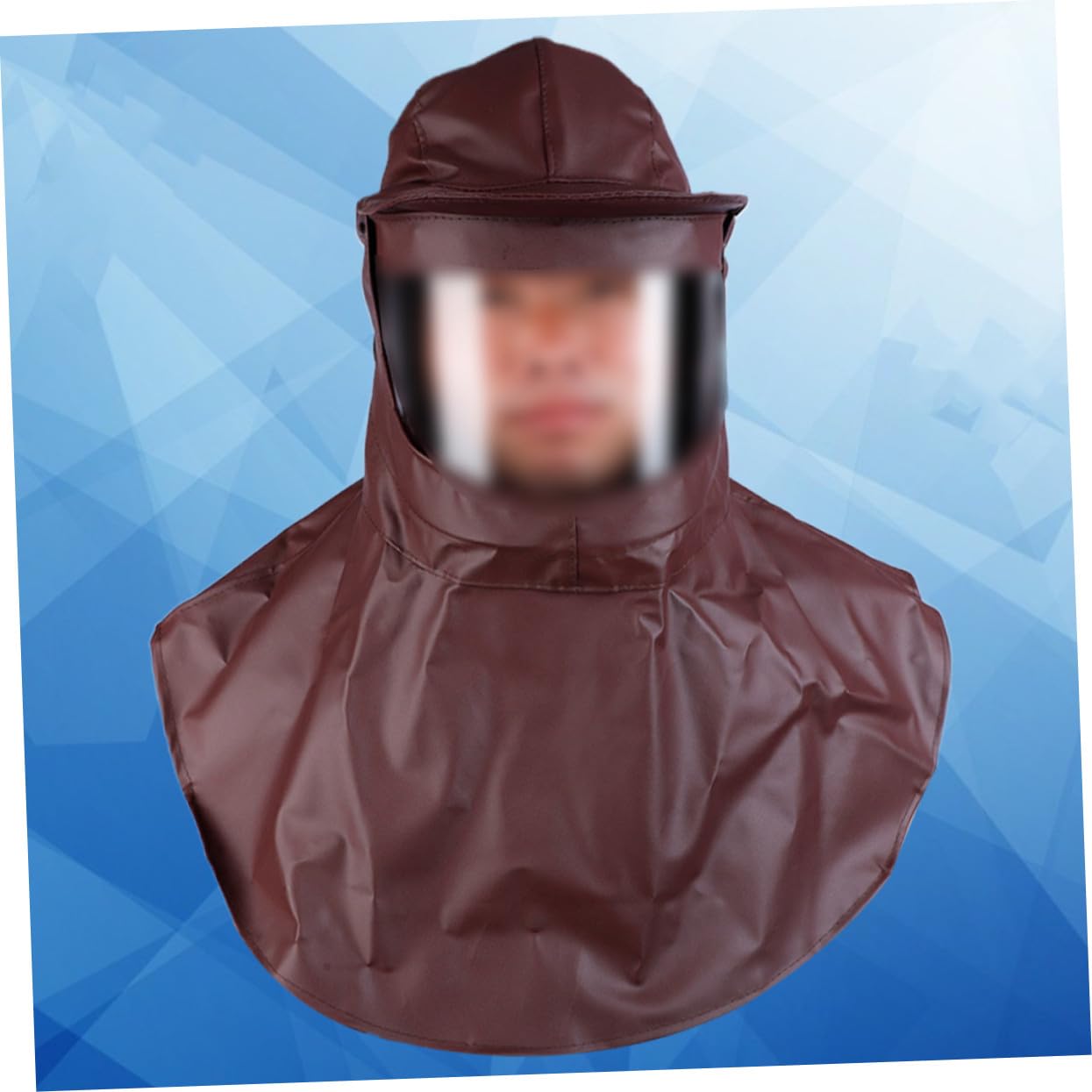 ABOOFAN Ölbeständige Maske Mit Säure Alkalibeständigem Umhang wasserdichte Kapuze Nackenschutz Kopfhaube Für Industriellen Schutz Langlebiges Material Atmungsaktiv Mit Lüftungsöffnungen
