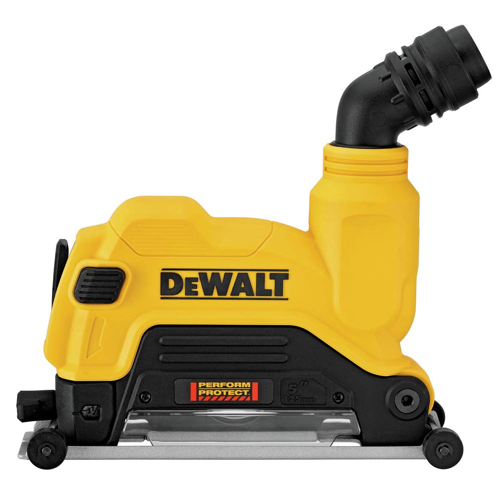 DEWALT Cubierta antipolvo para amoladora de corte, 4-1/2 pulgadas a 5 pulgadas, 115 mm/125 mm (DWE46125)