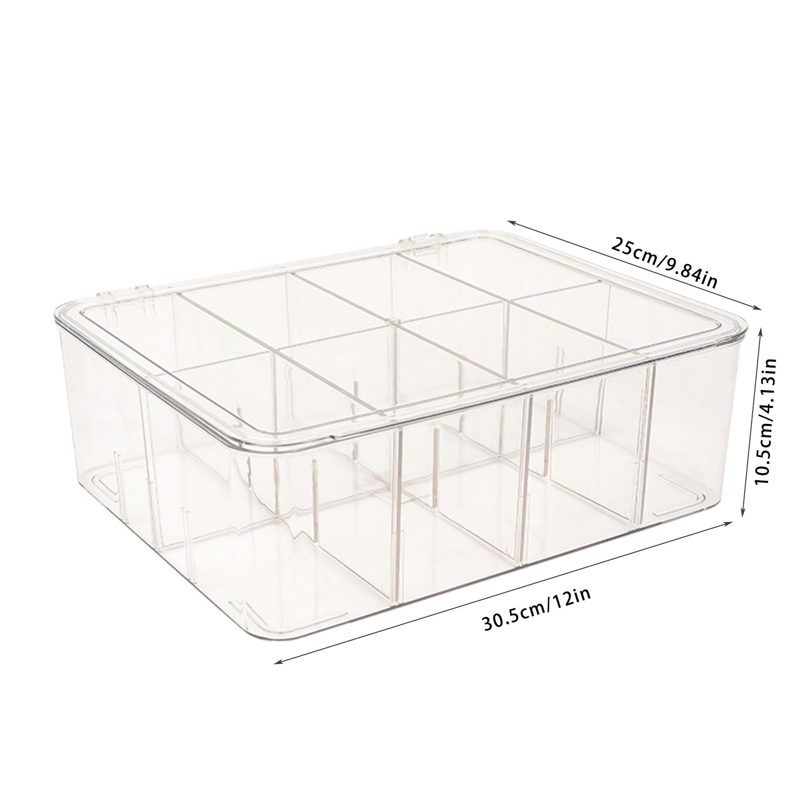 Organizador de bolsas de té acrílico con tapa para cajón, caja de almacenamiento de café transparente con múltiples compartimentos, soporte para aperitivos