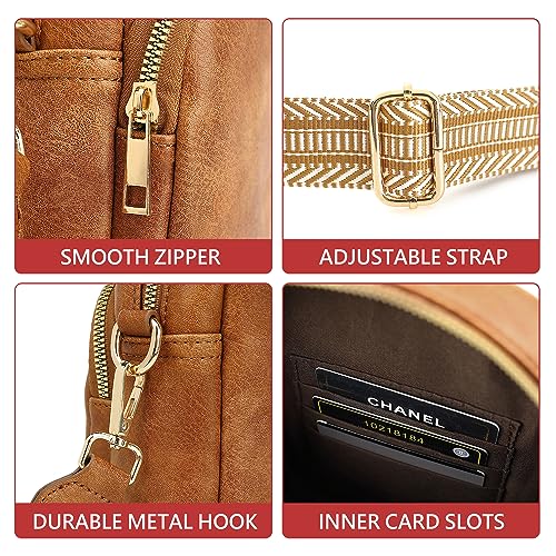 FAIME Small Crossbody Bags for Women,Trendy Vegan Phone Wallet Purses with Guitar Shoulder Strap,Shoulder Handbags for Travel3