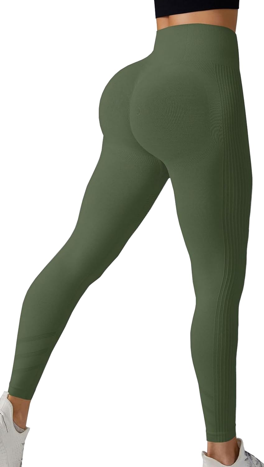 Womens Workout Leggings High Waist Tummy Control Yoga Leggings - Image 6