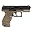 walther ppq spring airsoft pistol, dark earth brown(Airsoft Gun)