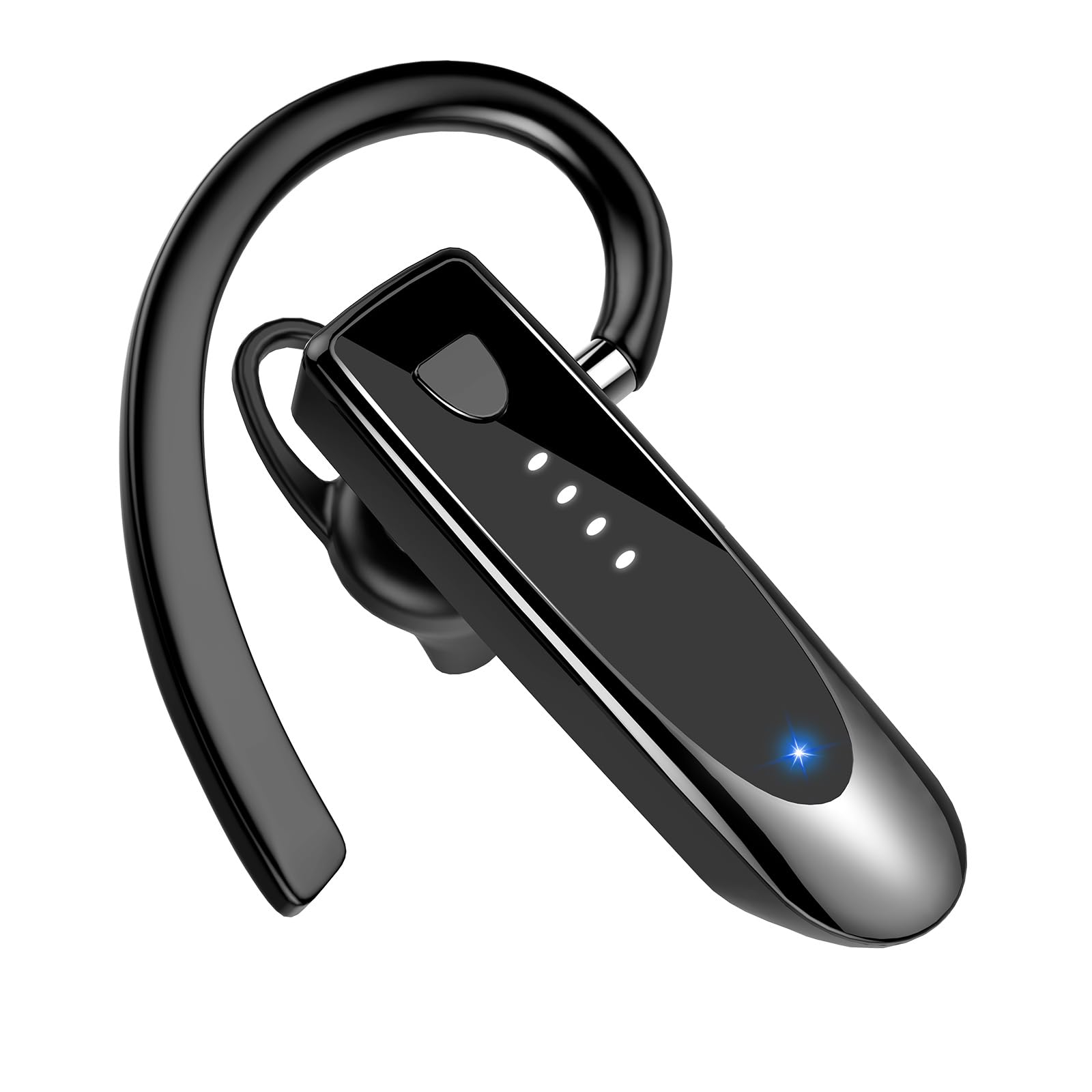 Oreillette Bluetooth V5.4 Mono - Autonomie 100h Avec étui - Réduction De Bruit CVC8.0 - Double Connexion - Pour Conduite, Bureau, Appels - 12