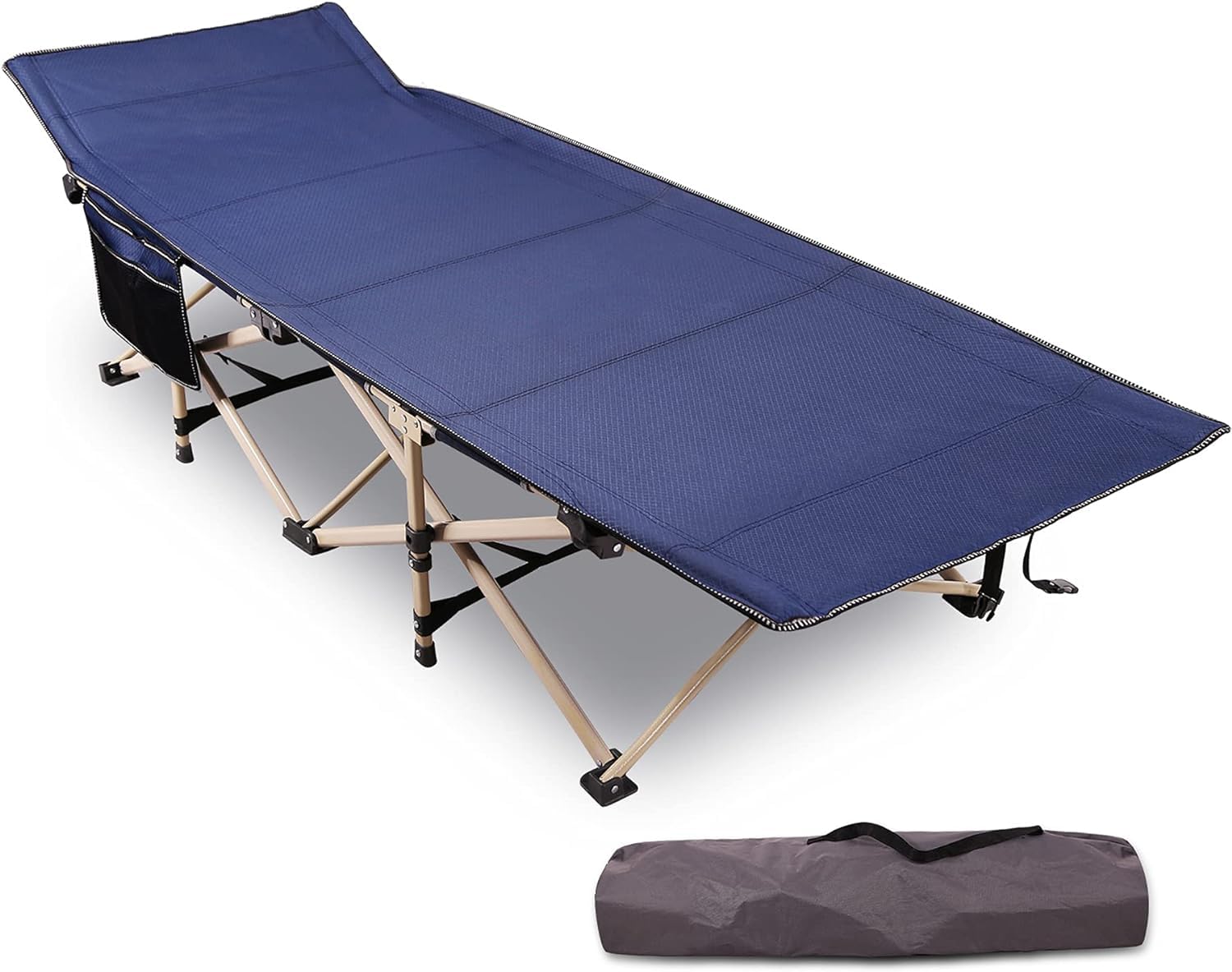 PIKFOS Metal Folding Camping Bed- Camping Cot, Lit De Camp, Cot Folding Bed for Adults, Sleeping Bed, Carry Bag & Storage Bag, Extra Wide Sturdy, Holds Up to 500 Lbs, Lightweight, Outdoor & Indoor (B0D7MJ2R79) Amazon Price History, Amazon Price Tracker