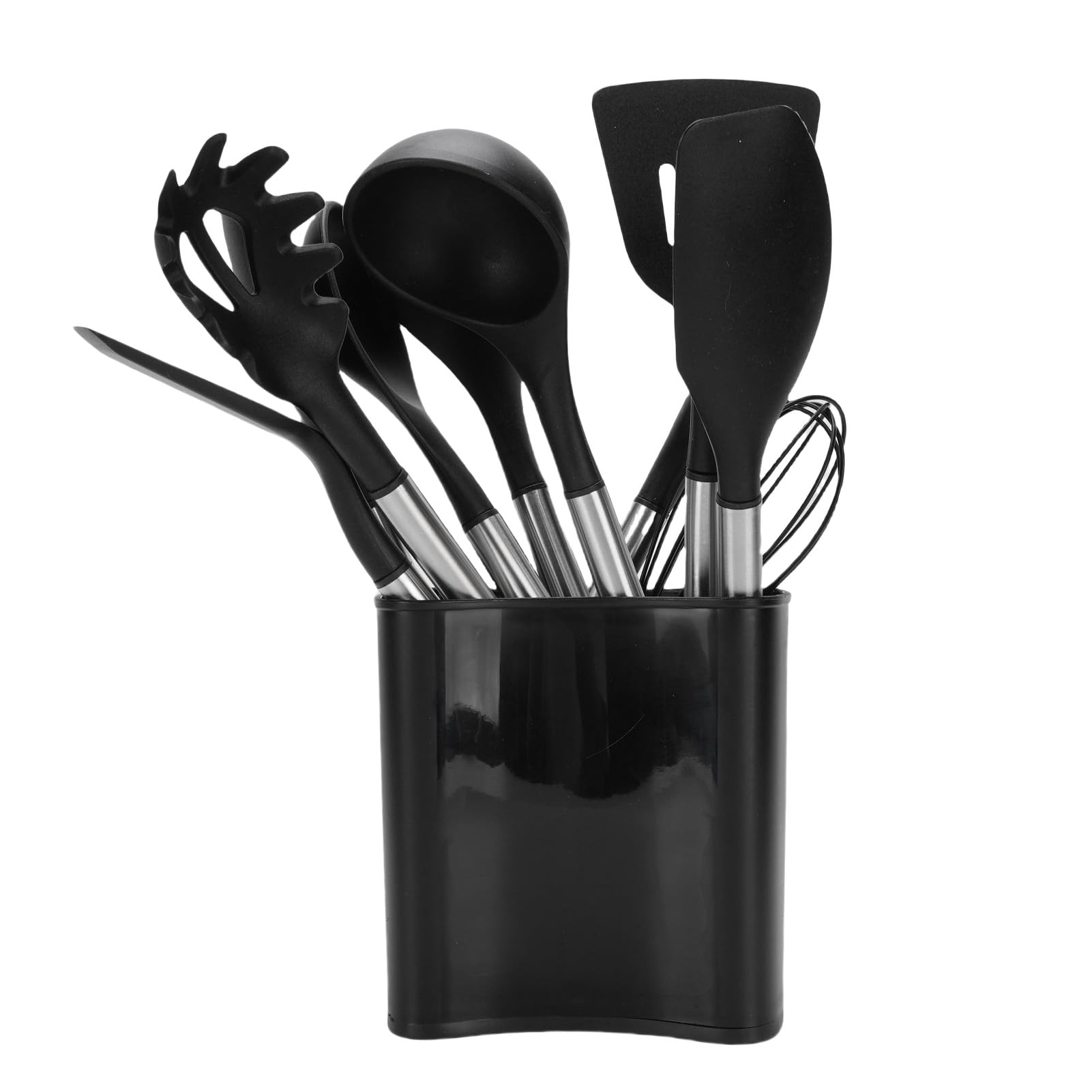 Juego de Utensilios de Cocina de Silicona Resistente Al Calor, Juego de Utensilios de Cocina Ki, de de Silicona Resistentes Al Calor con de Acero Inoxidable, 10 Piezas, sin de, Kit de