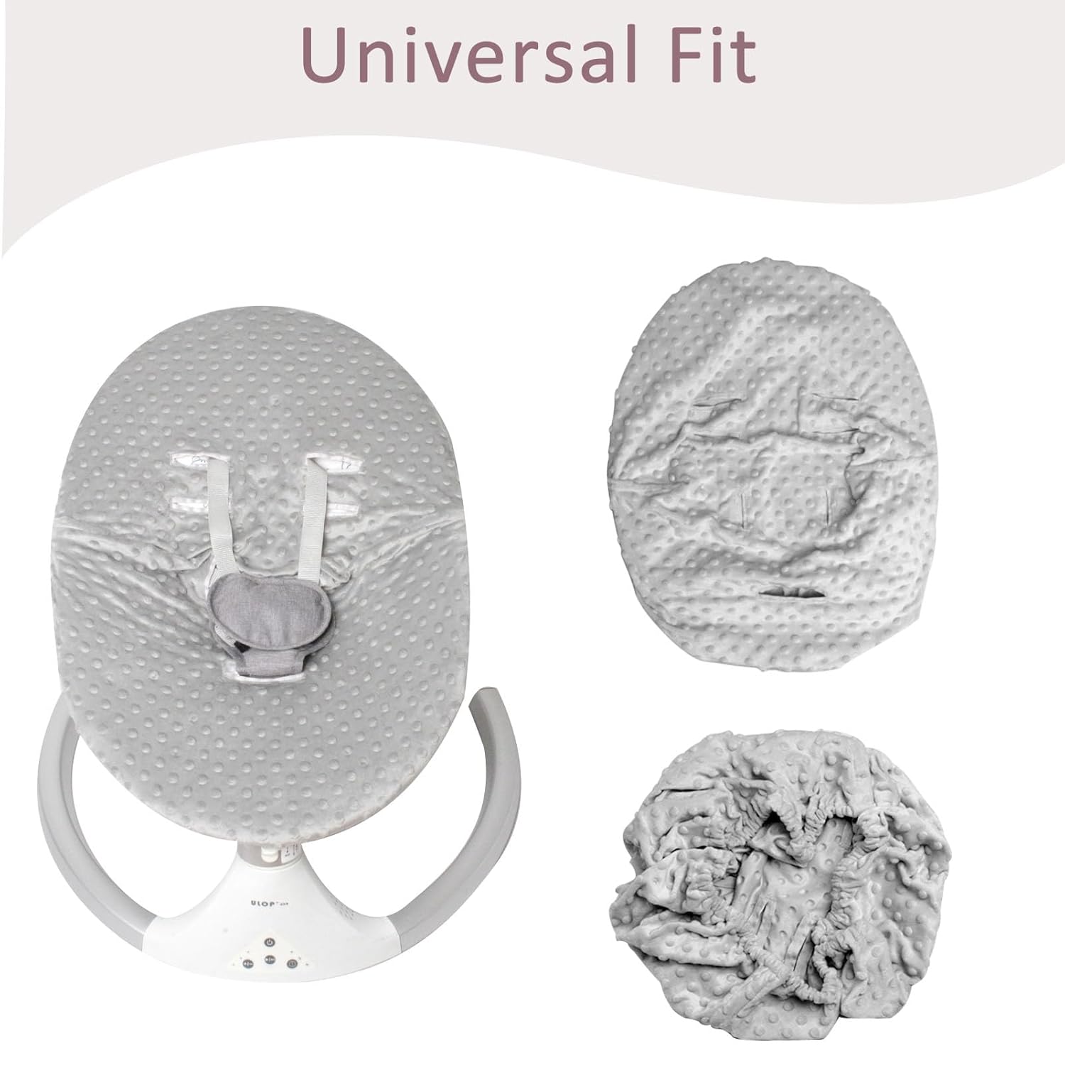 Infant Car Seat Cover Liner, Carseat Cover Liner for Baby Boys Girls, Soft Comfortable, Machine Washable, Universal Fit (Grey)