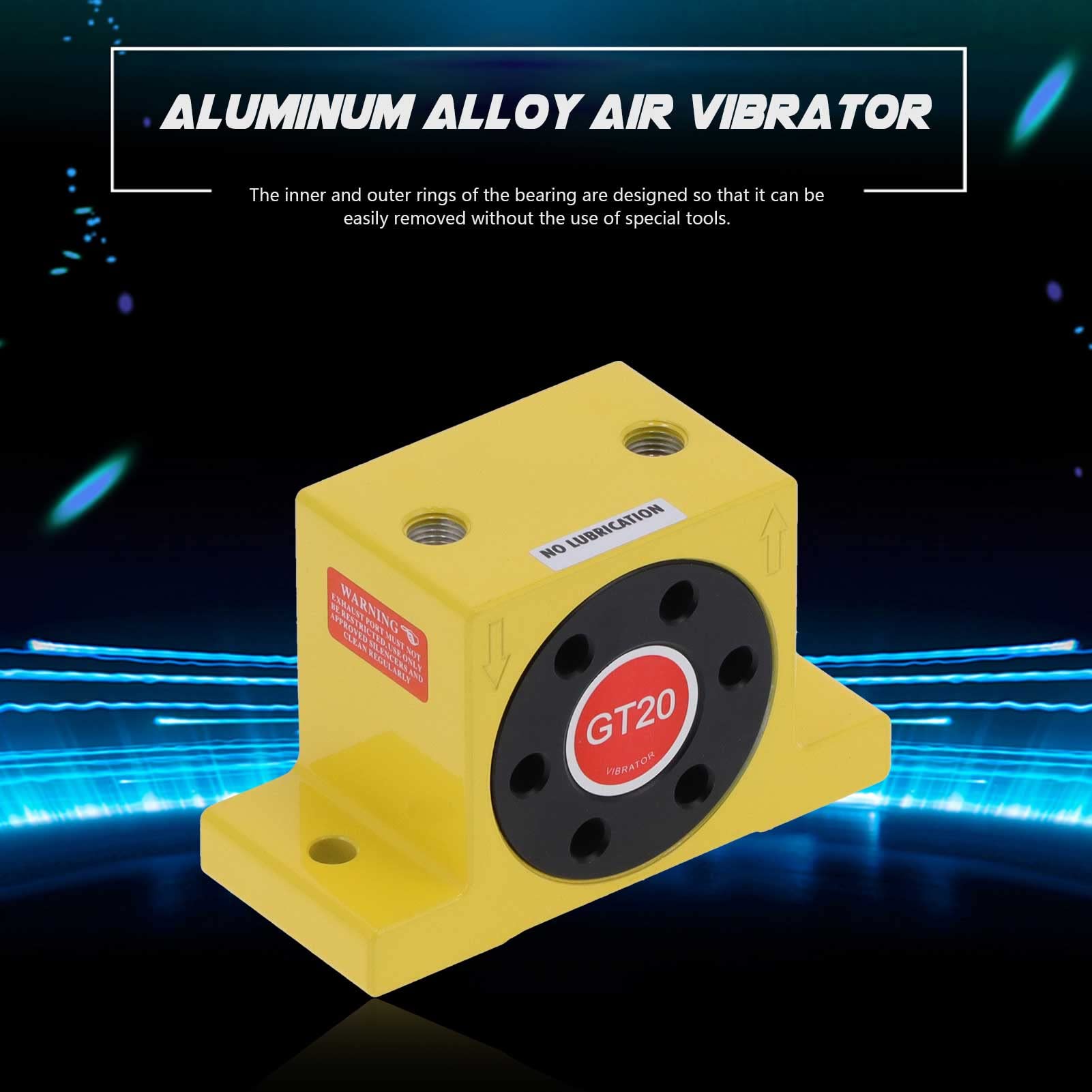 Wibrator z turbiną powietrzną, Wibrator Pneumatyczny o Niskim Poziomie Hałasu Oscylator z turbiną powietrzną ze Stopu Aluminium Wibracyjne Materiały Platformowe
