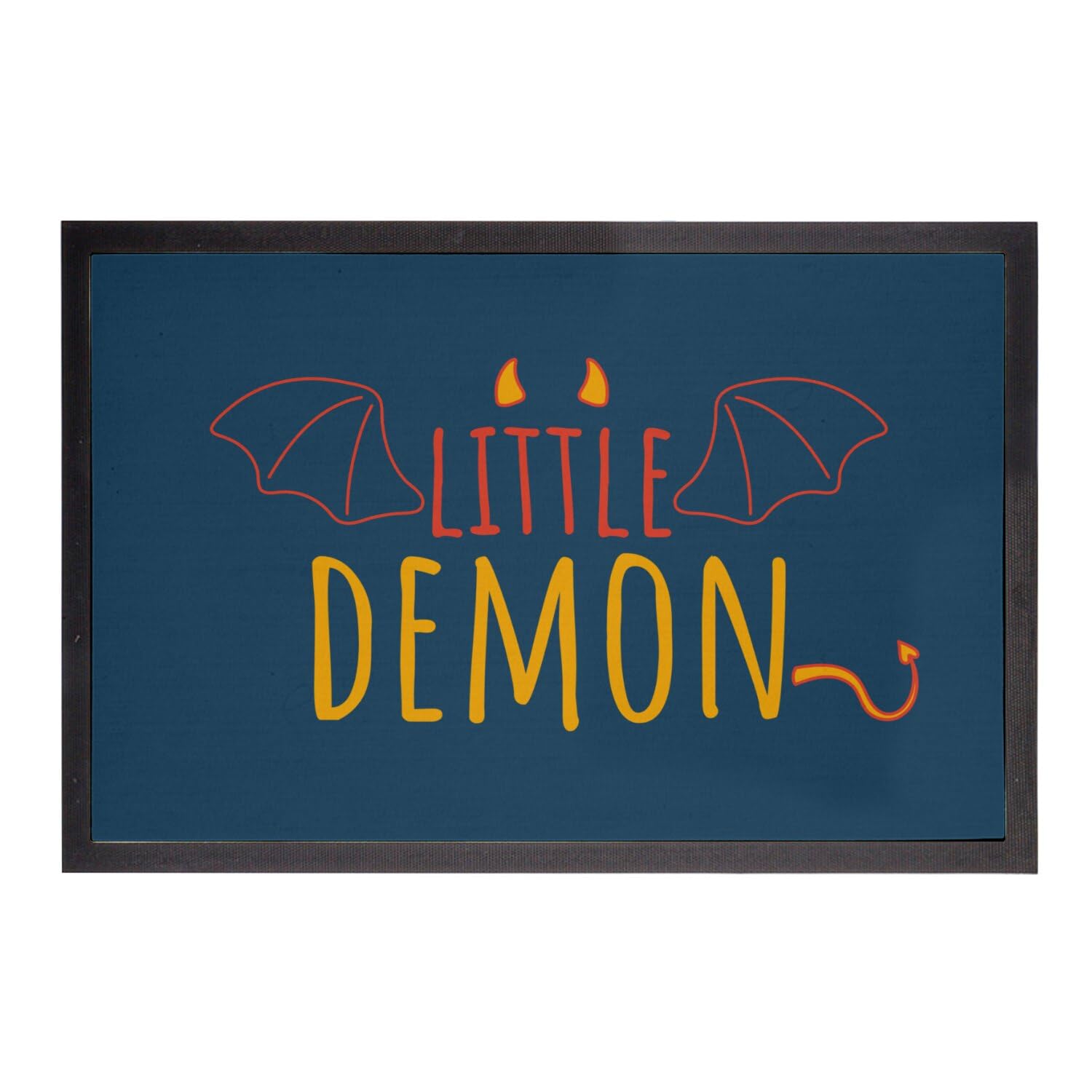 Tapis de sol Paillasson Bleu Little Demon original devil de 60x40cm
