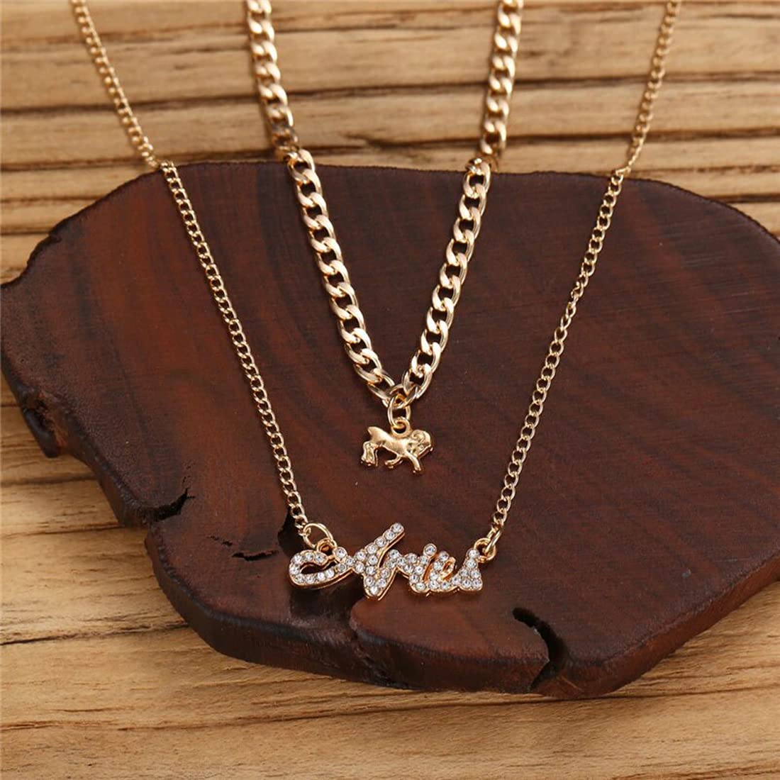 Aries Astrological Layered Necklace