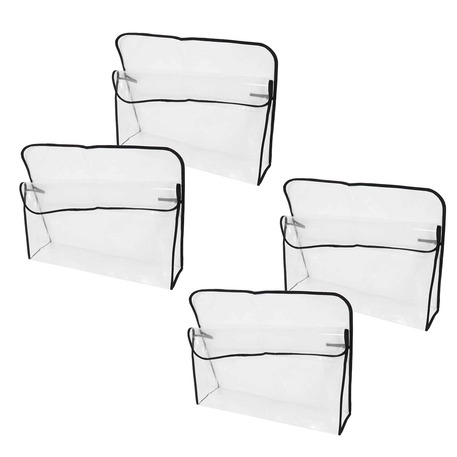 Funda para silla de spa impermeable en PVC transparente que evita manchas de tinte pack de 4