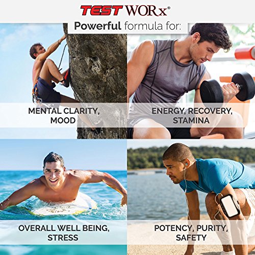 Superior Labs TEST WORx Natural Testosterone Booster With Clinically Proven LJ100 and 8 Other Powerful Ingredients Delivers A Noticeable Increase In Energy, Stamina, Recovery and Better Sleep and Mood