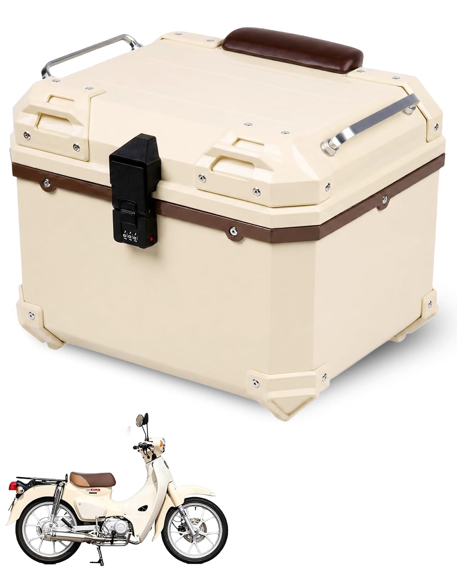 Amazon | HI-LINE 【ダイヤルロック式】リアボックス 45L バイク