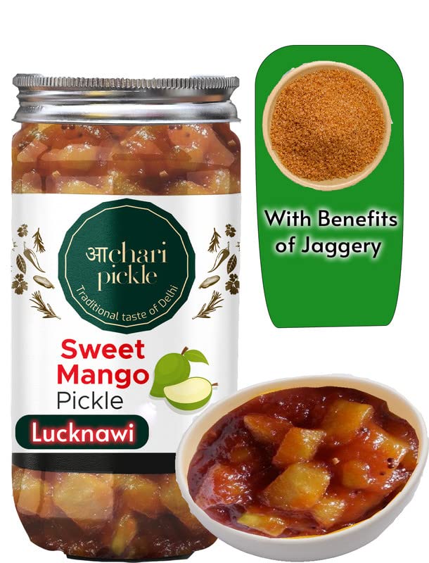 See full amazon price history chart for Lucknawi Sweet Mango Pickles 400gm Mango murabba/Galka/Meetha Aam Ka Achar - Mother’s Recipe | Organic North Indian Pickle| Traditional Home Made Achaar Lucknawi Sweet Mango Pickles 400gm Mango murabba/Galka/Meetha Aam Ka Achar - Mother’s Recipe | Organic North Indian Pickle| Traditional Home Made Achaar (B0BXXGN2MF) Amazon Price History, Amazon Price Tracker