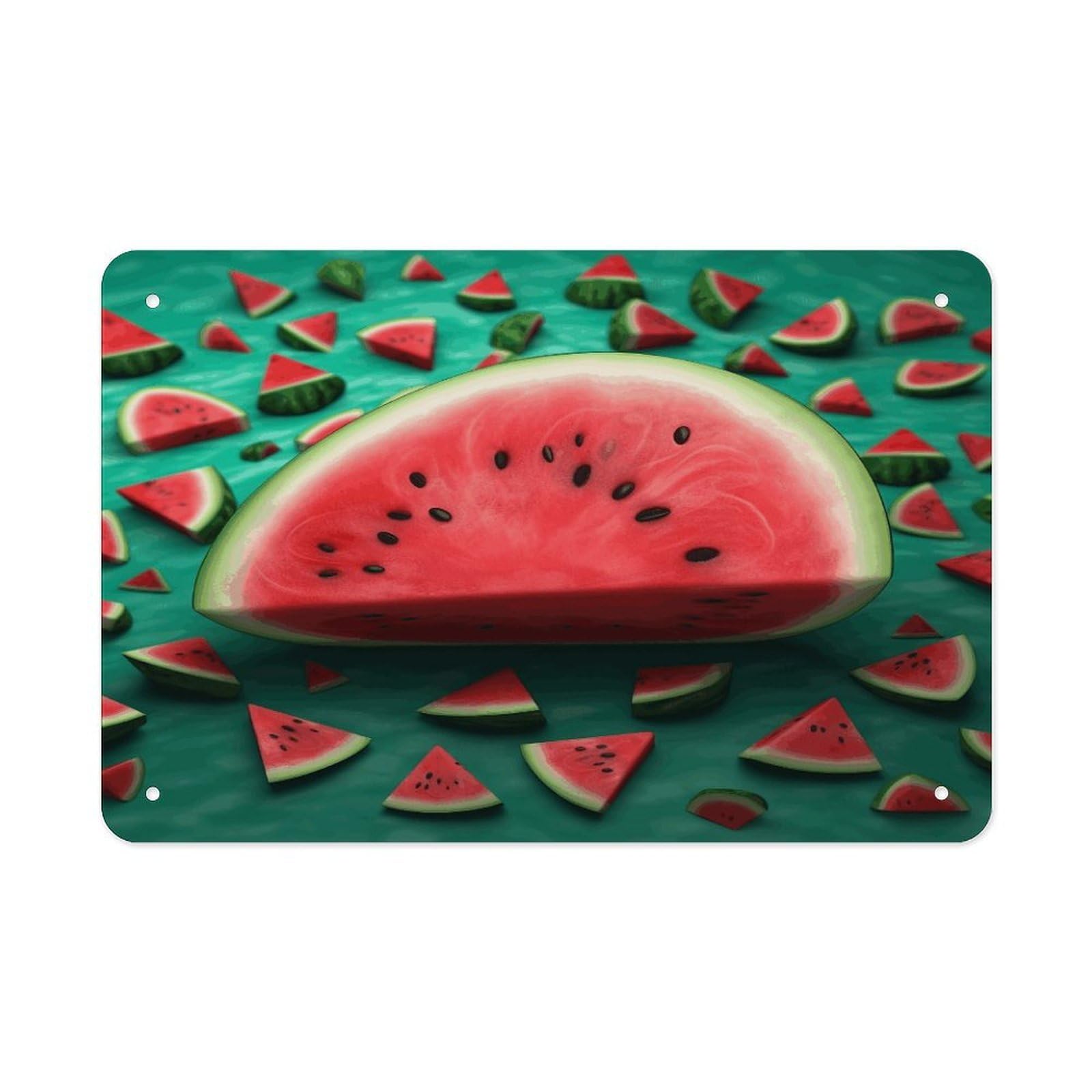 Fodpand Style Dream Watermelon Wall Art Metal Signs Tin Sign