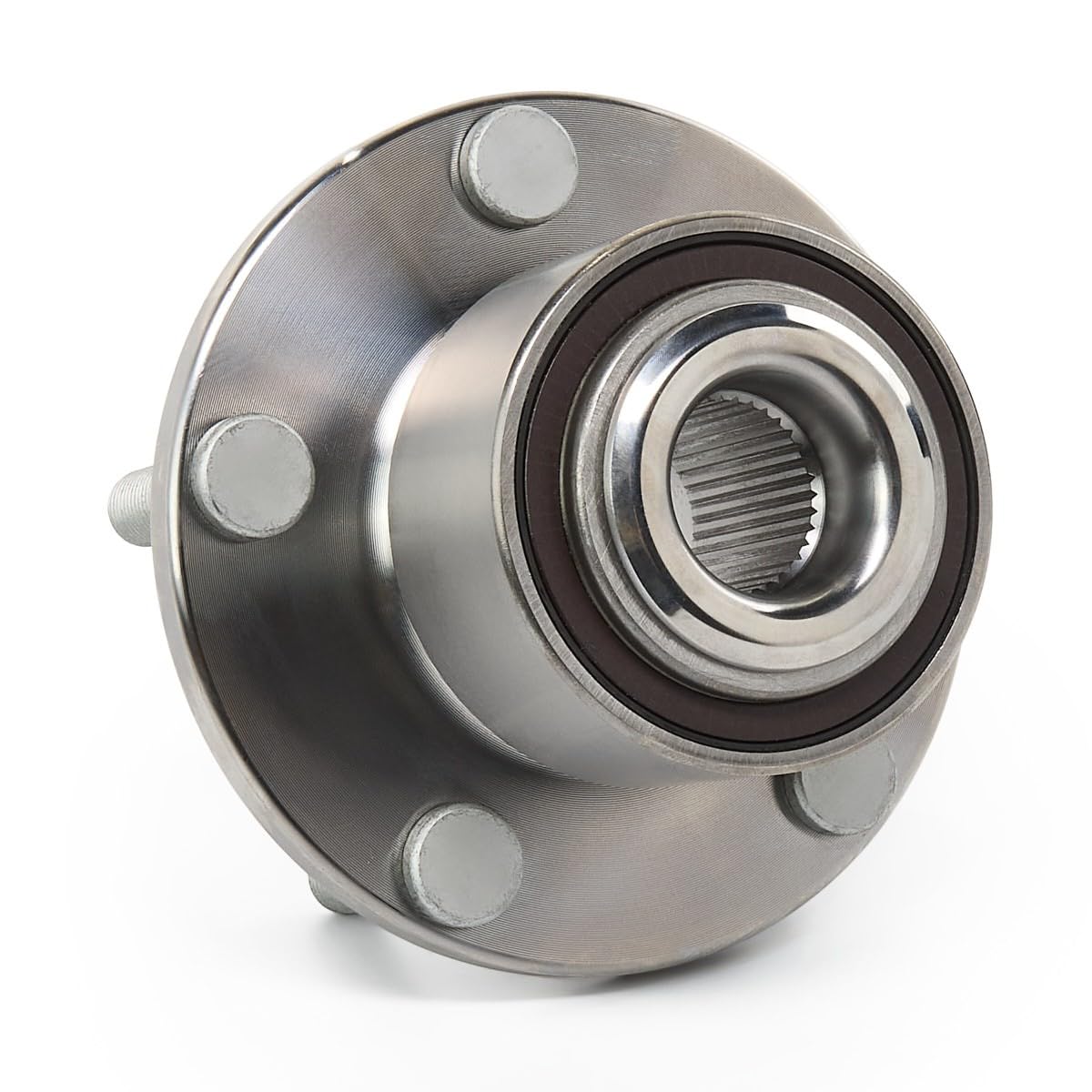 RIDEX 654W0066 Kit de roulement de roue Avant Gauche Avant Droite Roulement de roue intégré au moyeu de roue avec bague magnétique intégré avec bague ABS avec vis Compatible avec FORD