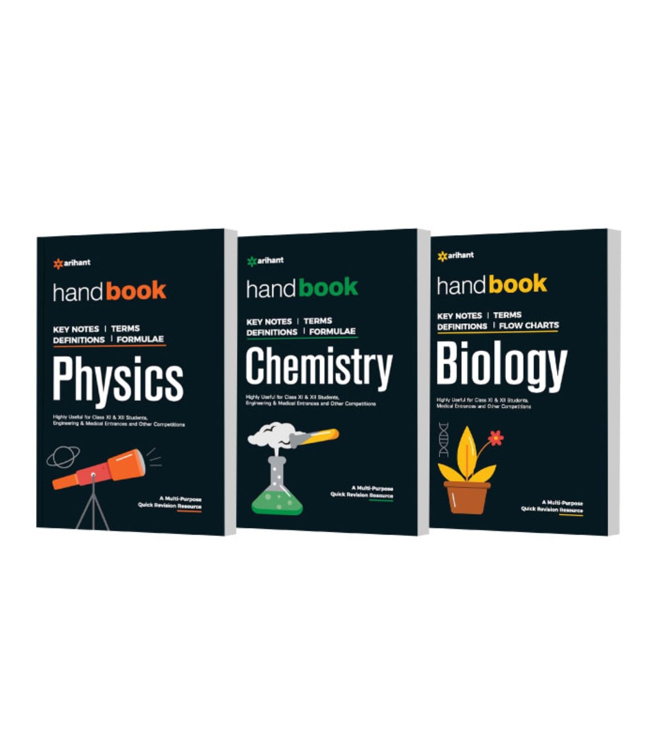 (OLD EDITION) Handbook of Physics, Chemistry and Biology (Combo set of 3 books)