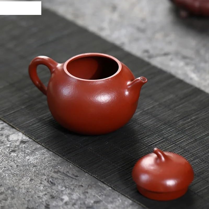 Ceramiczny dzbanek 170 ml fioletowy, fioletowe akcesoria do herbaty, domowy zestaw do parzenia herbaty z filtrem, chińskie akcesoria do ceremonii parzenia herbaty, czajniczek do herbaty sypanej