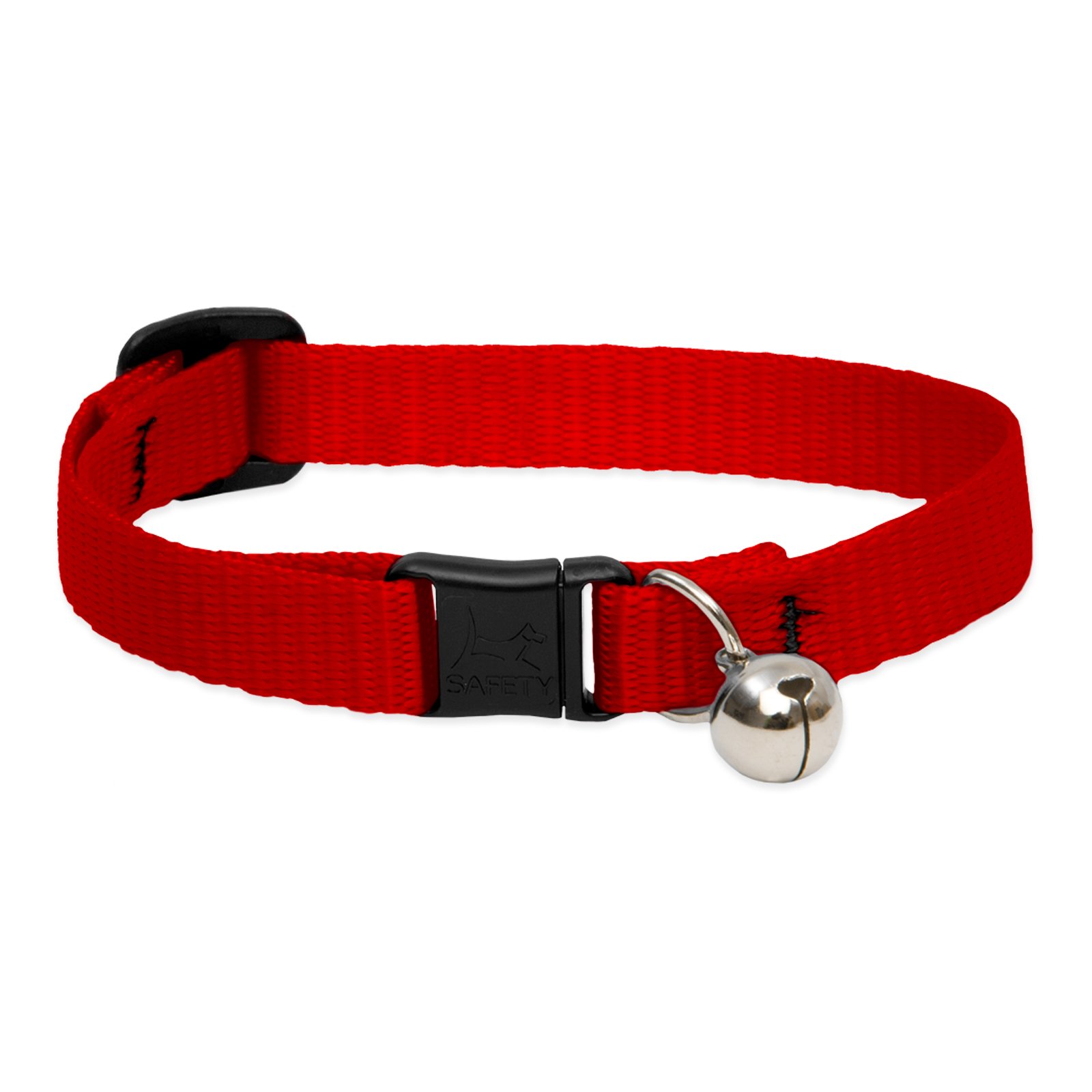 Lupine Katzenhalsband, mit selbstöffnendem Verschluss und Glöckchen, 1,27 cm/20-30,5 cm, Rot