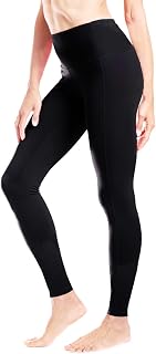 Yogipace Women's Petite Yoga Leggings High Waist 23/25 Inseam Black