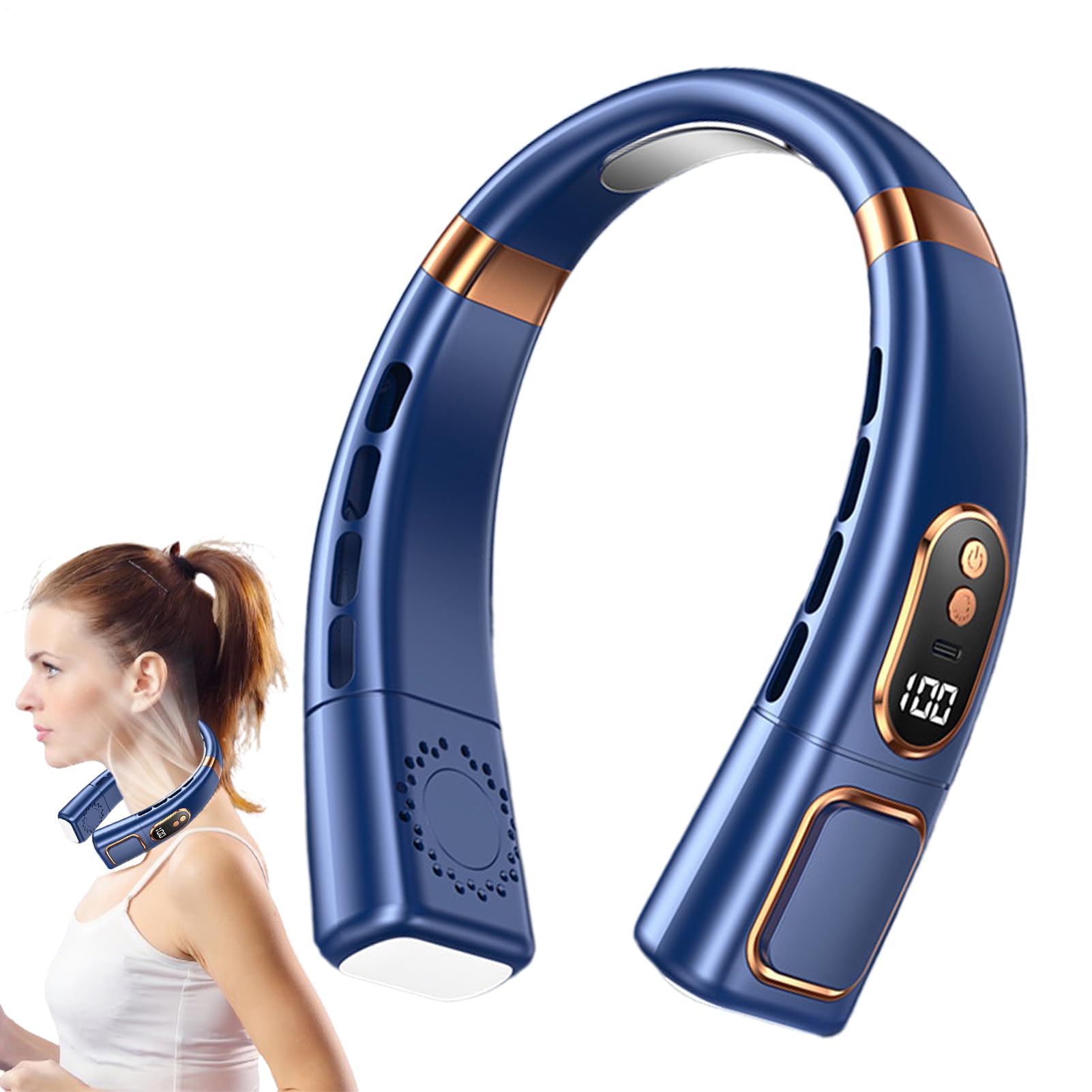 Ventilateur de nuque contre la chaleur en sport et extérieur