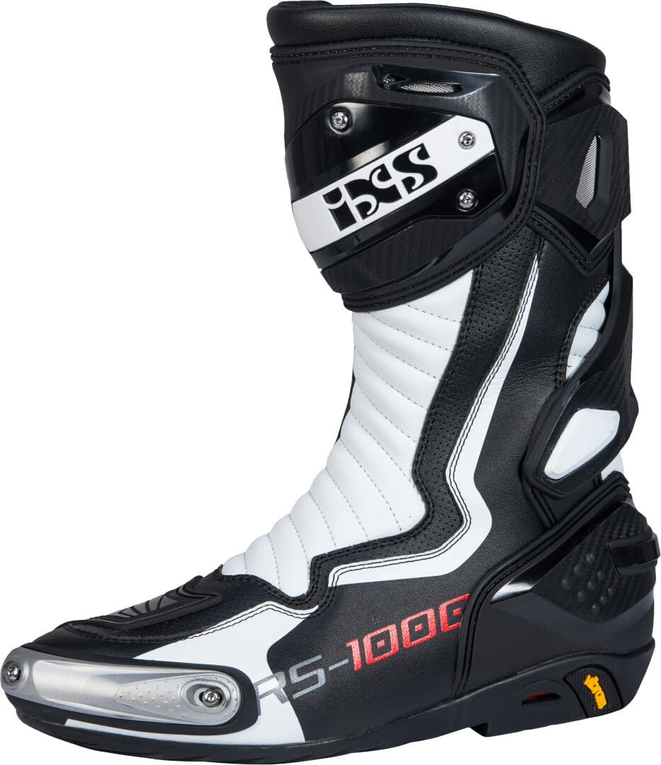 IXS RS-1000 Buty motocyklowe, czarny/biały, 40