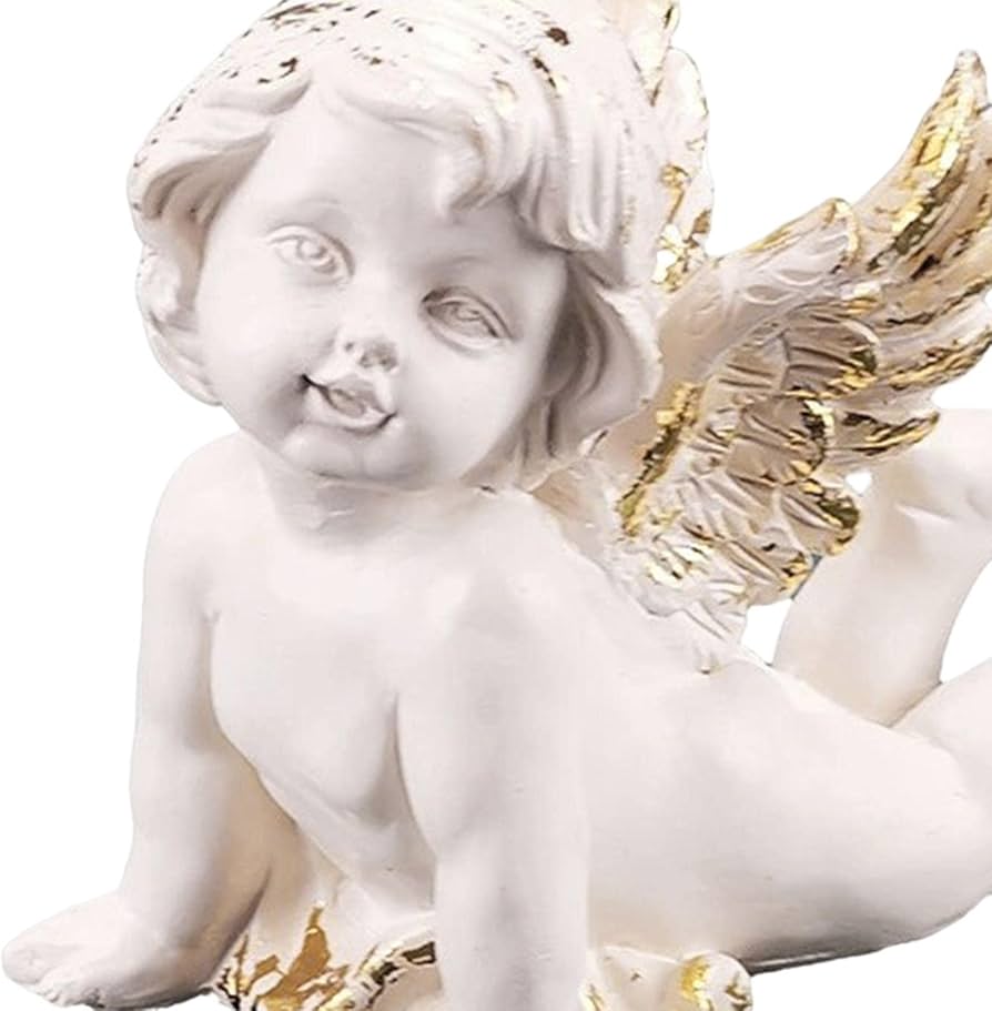 Amazon.co.jp: Figatia 赤ちゃん天使像庭の彫刻家の装飾