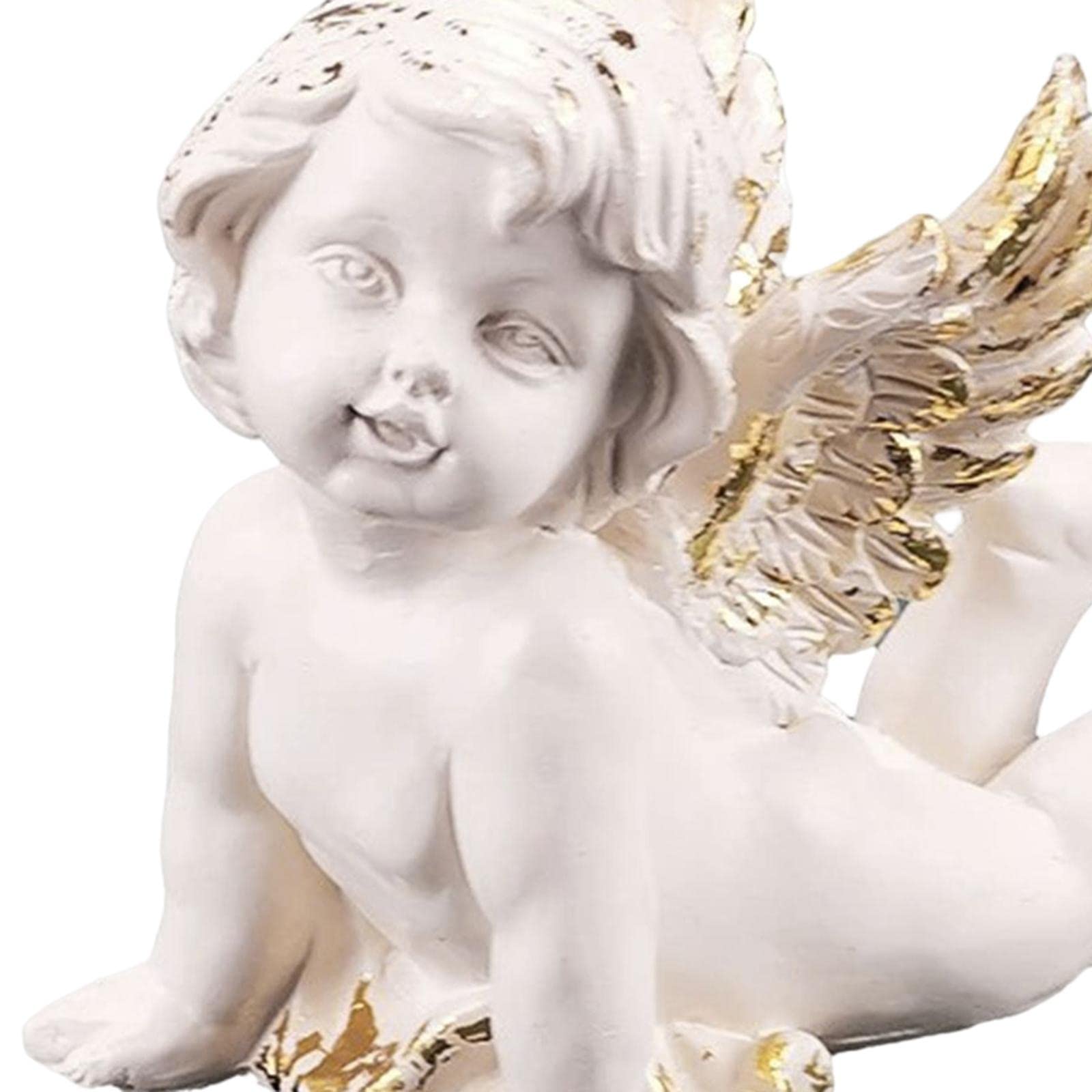 Amazon.co.jp: Figatia 赤ちゃん天使像庭の彫刻家の装飾