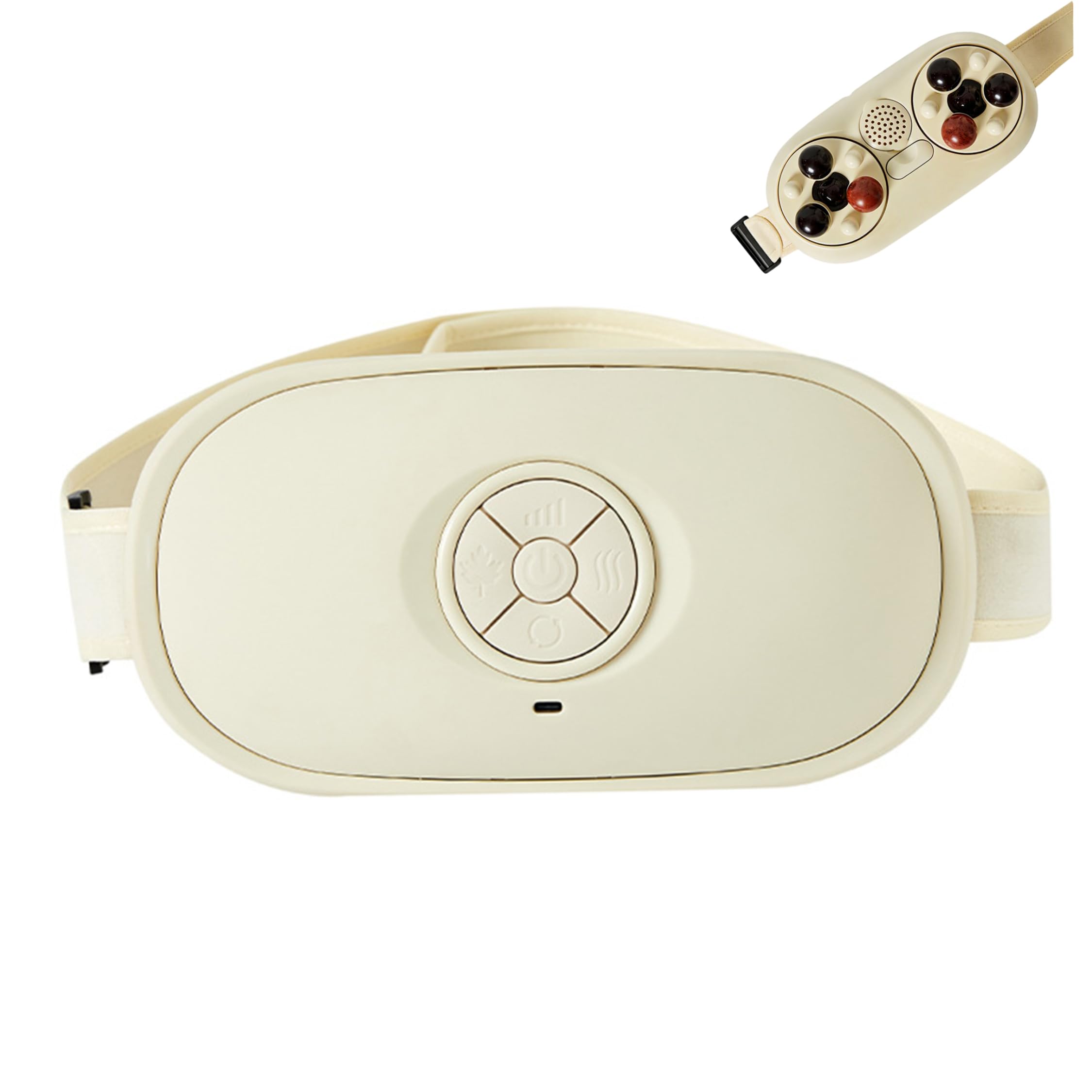 Massaggiatore addominale Massaggiatore per stomaco 3 in 1 con cintura regolabile, Beige