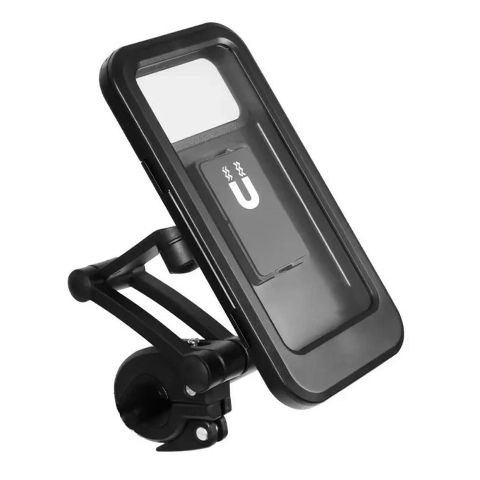 Supporto Telefono Bici/Moto Regolabile 360° Rotante Impermeabile Anti-Urto Supporto Telefono Schermo Tattile Retrattile