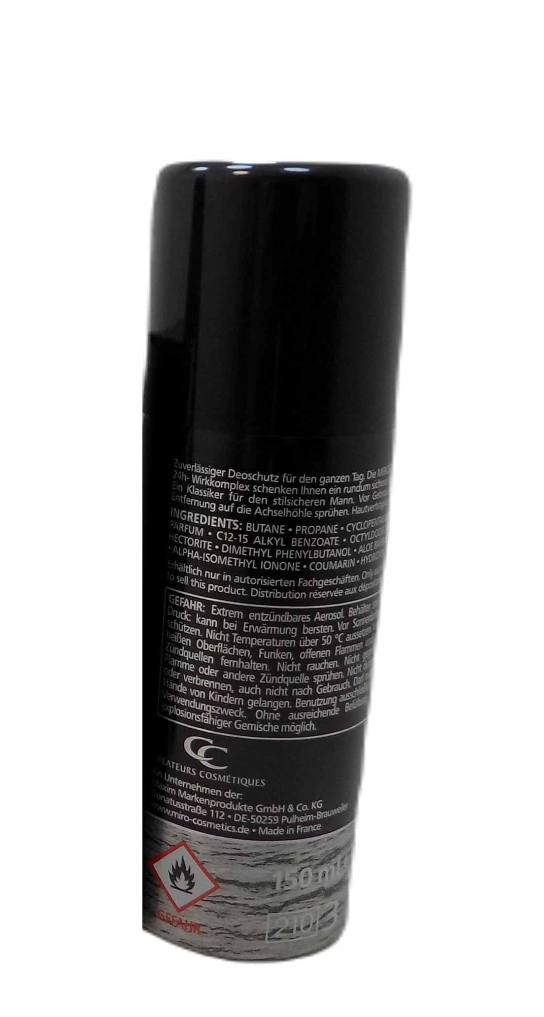 MIRO CABAL POUR HOMME 3 tlg Duft & Pflegeset: Eau de Toilette Spray 75 ml + Deodorant Spray 150 ml 24 h Schutz ohne Aluminium + Perfumed Bath and Shower Gel 250 ml
