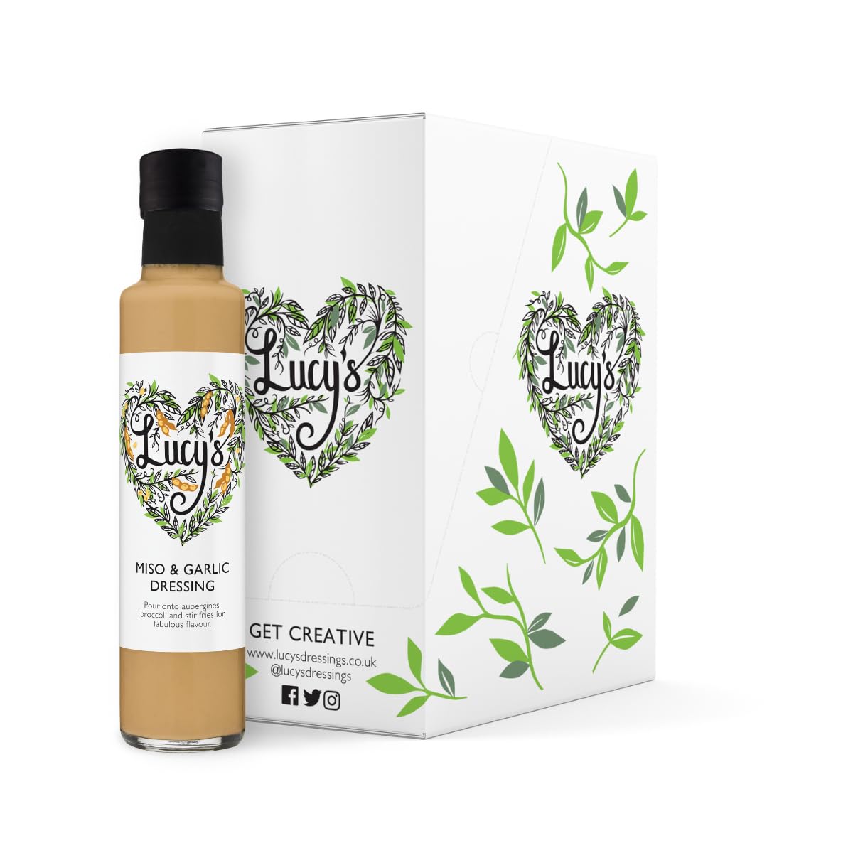 Lucy's Dressings|Lucy'sDressings – Miso & Garlic Dressing – 6 x 250ml Bottles