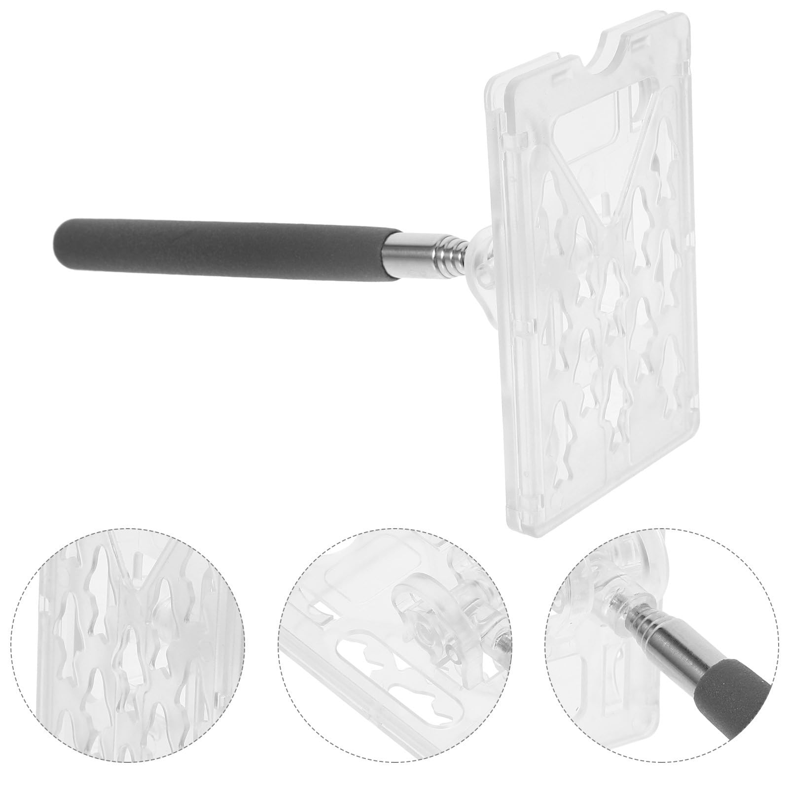 MERRYHAPY Soporte para Tarjeta de Aparcamiento Barra de Alcance Retráctil, Accesorio Compacto y Resistente para Pagos de Peaje en Aparcamientos Residenciales, Ayuda Práctica para