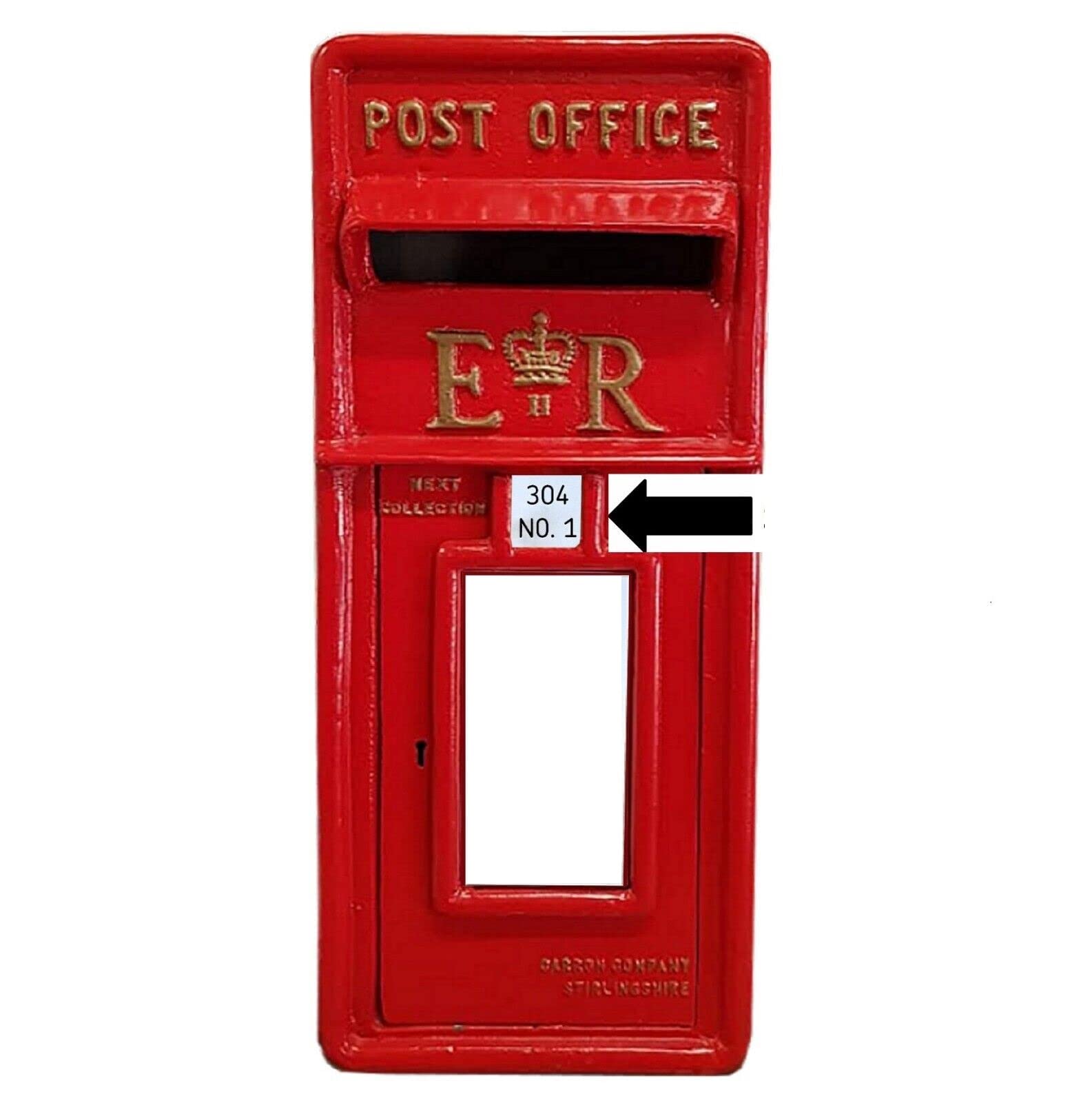 Personalised Mail Post Box Door Small Tab Insert plate Engraved Wth Your Text (42mm x 38mm)