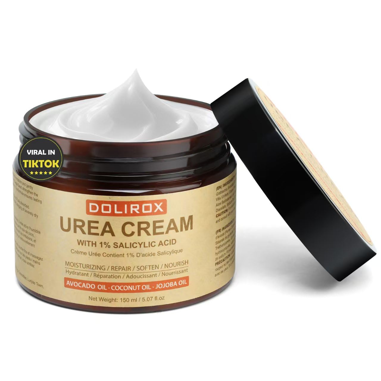 Intensive Urea Hydrating Cream – Gentle Urea & Salicylic Acid Lotion | Smooths Very Dry, Rough Skin on Heels, Elbows, Knees, Hands | Unscented Moisturizer 150ml