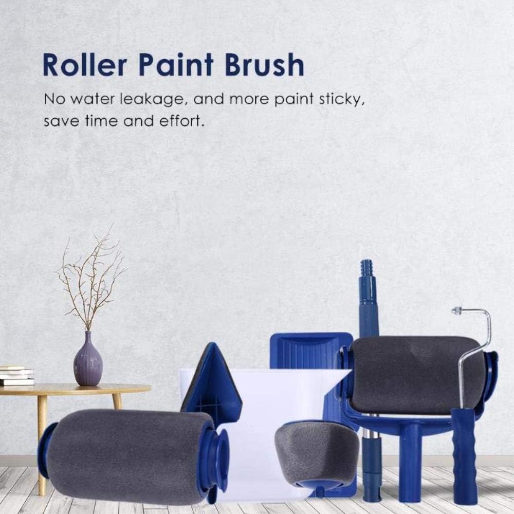 HEHUANG 3/5/6/7/8 PCS Paint Roller Multifunctional Household Use Wall Decorative Paint Roller Brush Tool Painting Brushes Set,6 PCS