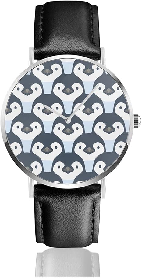 Amazon Co Jp 腕時計 時計 メンズ レディース うで時計 かわいい ペンギン 高級革ベルト おしゃれ 人気 クォーツ時計 カジュアル アナログ腕時計 クォーツ Watch ブラック 個性的 軽量 ビジネス ファッション ギフトボックス付き 腕時計