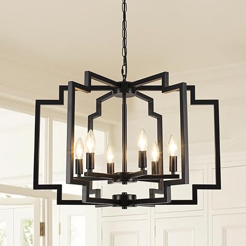 Candelabro rústico de granja, 4 lámparas de araña de madera blanca clara, lámparas colgantes de techo estilo vintage para comedor, sala de estar,