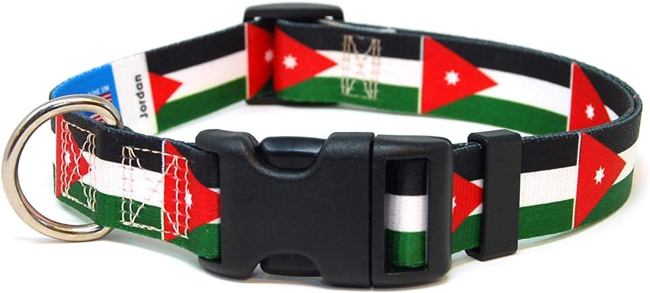 Jordan Dog Collar Jordan Flag QuickRelease Buckle