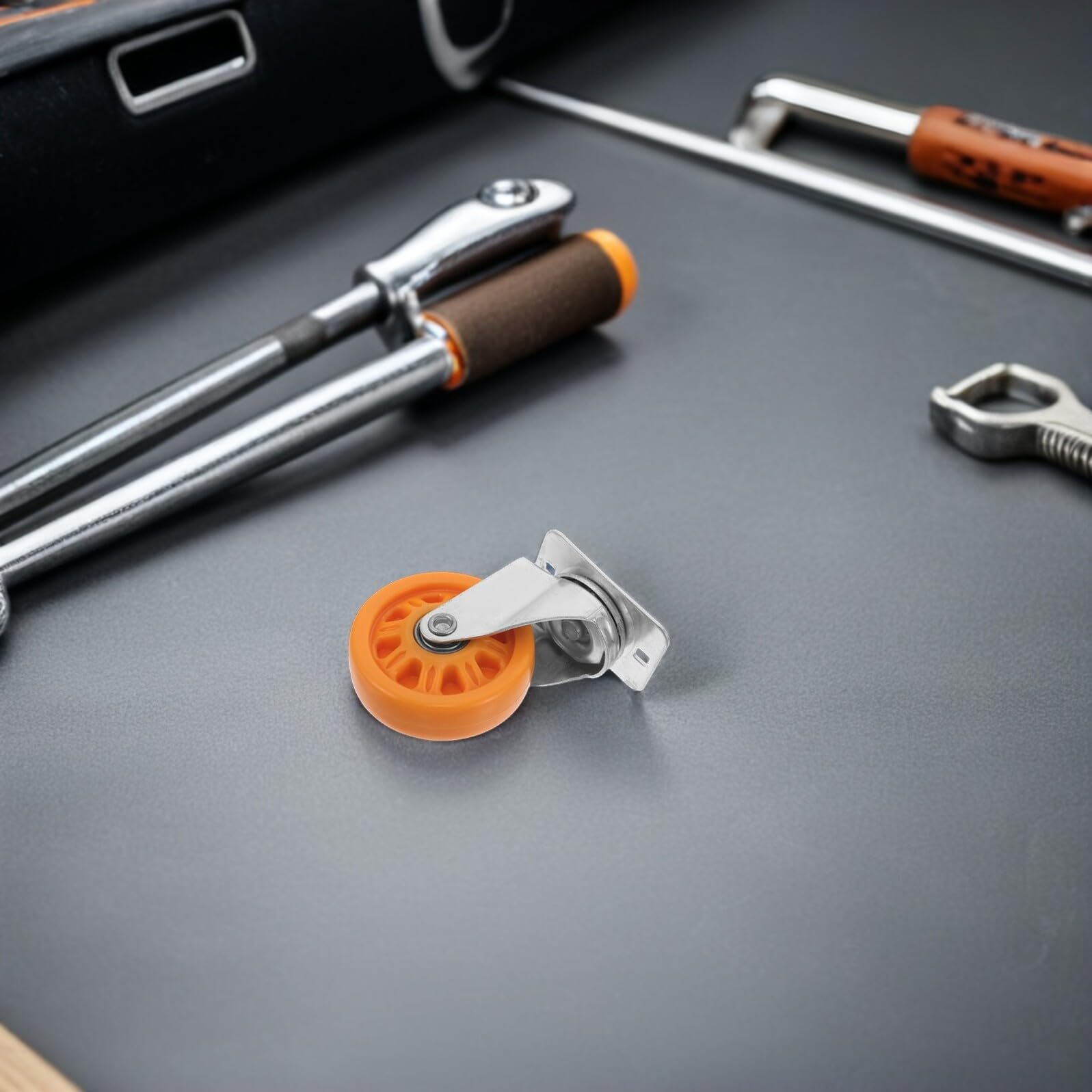 Cabilock Tavola da Lavoro per Riparazione Auto Ruote Silenziose in Metallo e Nailon, per Officina Meccanica e Manutenzione Sotto Auto