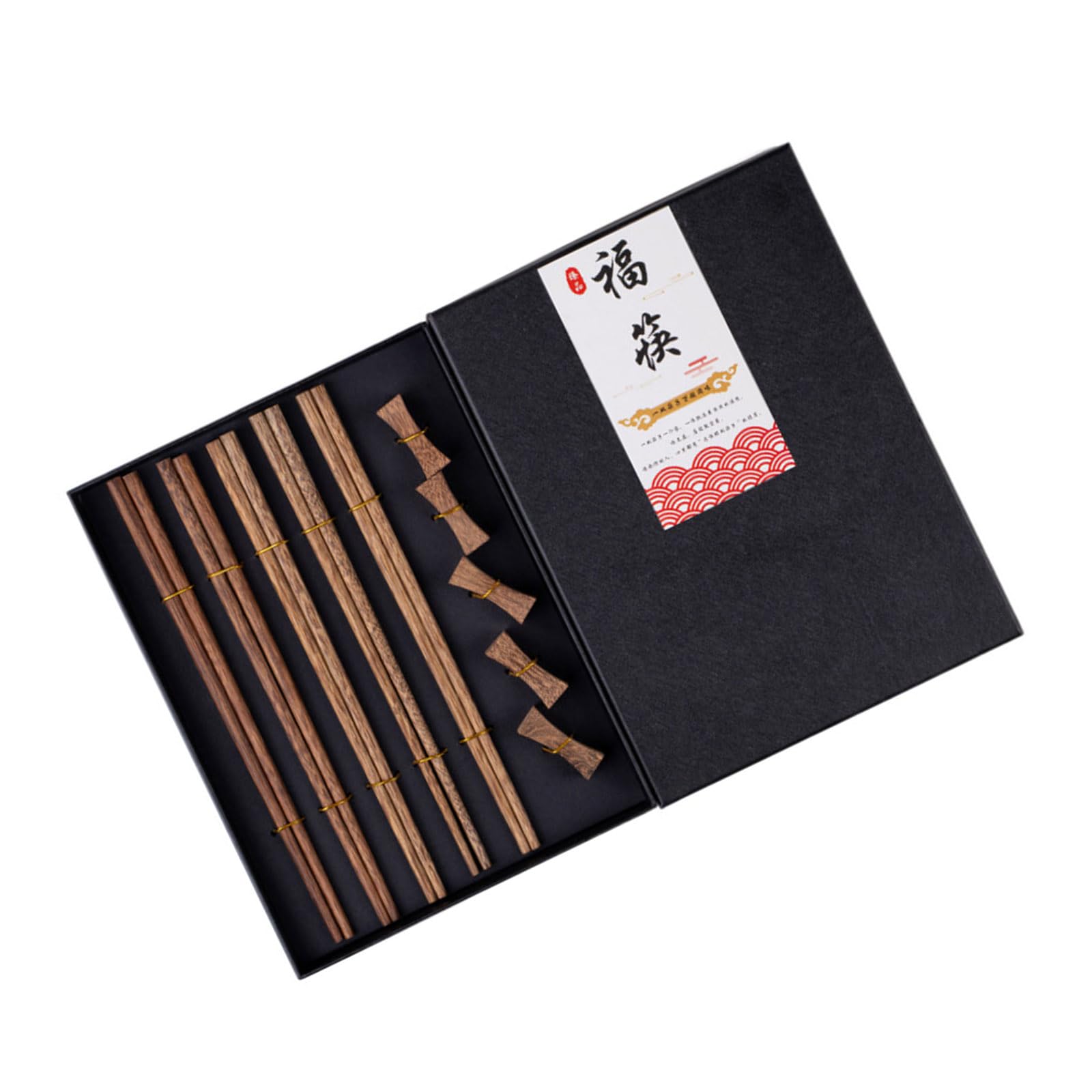 Qusinfc Sustainable Wooden Chopsticks Holder Combo Natural Wood Texture Tablewares Contemporary Kitchen Dining Tool Nonslip Chopstick Holder Kitchenwares